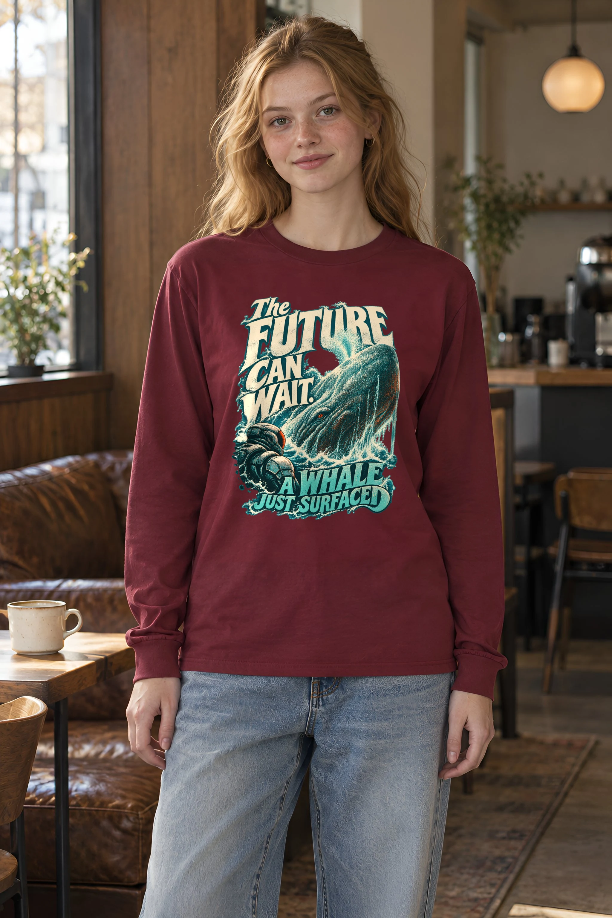 "The Future Can Wait" Unisex Longsleeve T-shirt