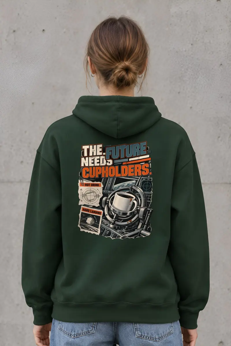 "The Future Needs Cupholders" Heavy Blend Unisex Pullover Hoodie