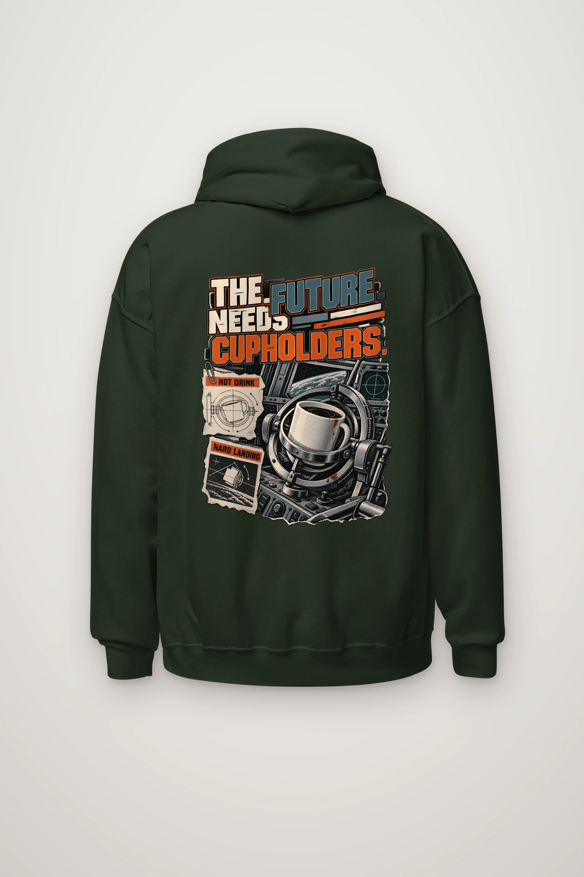 "The Future Needs Cupholders" Heavy Blend Unisex Pullover Hoodie