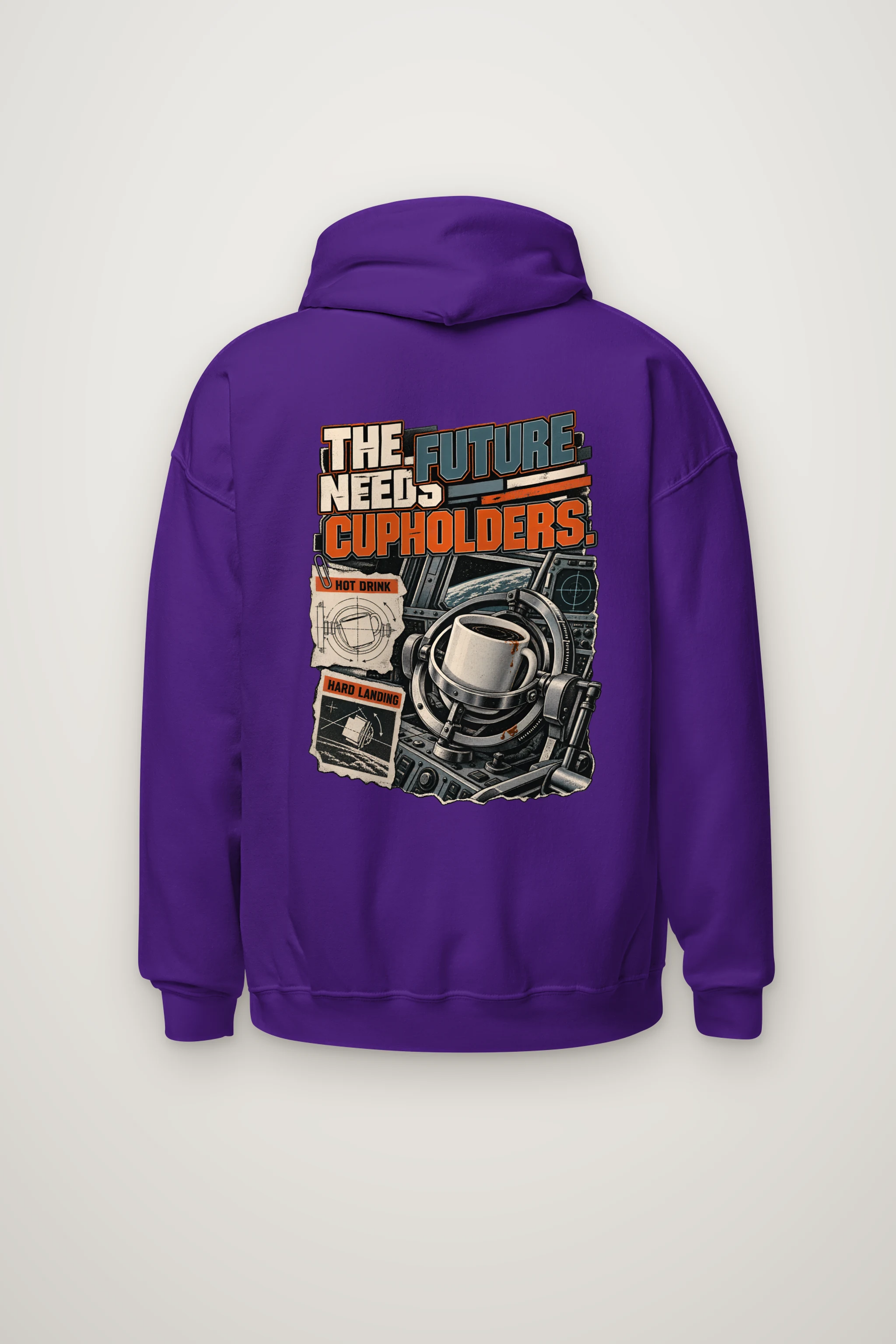 "The Future Needs Cupholders" Heavy Blend Unisex Pullover Hoodie
