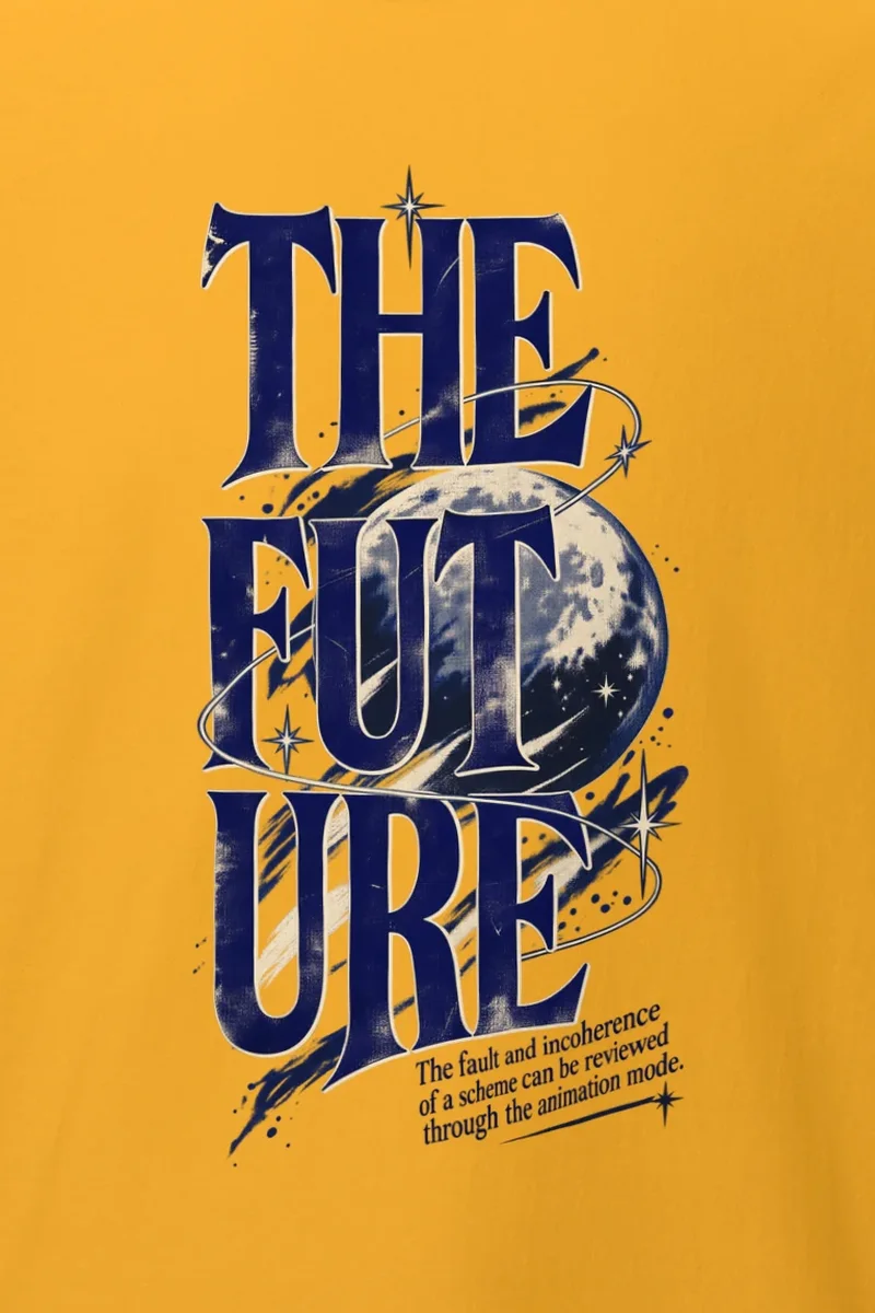 "The Future Orbit" Heavyweight Unisex Crewneck T-shirt