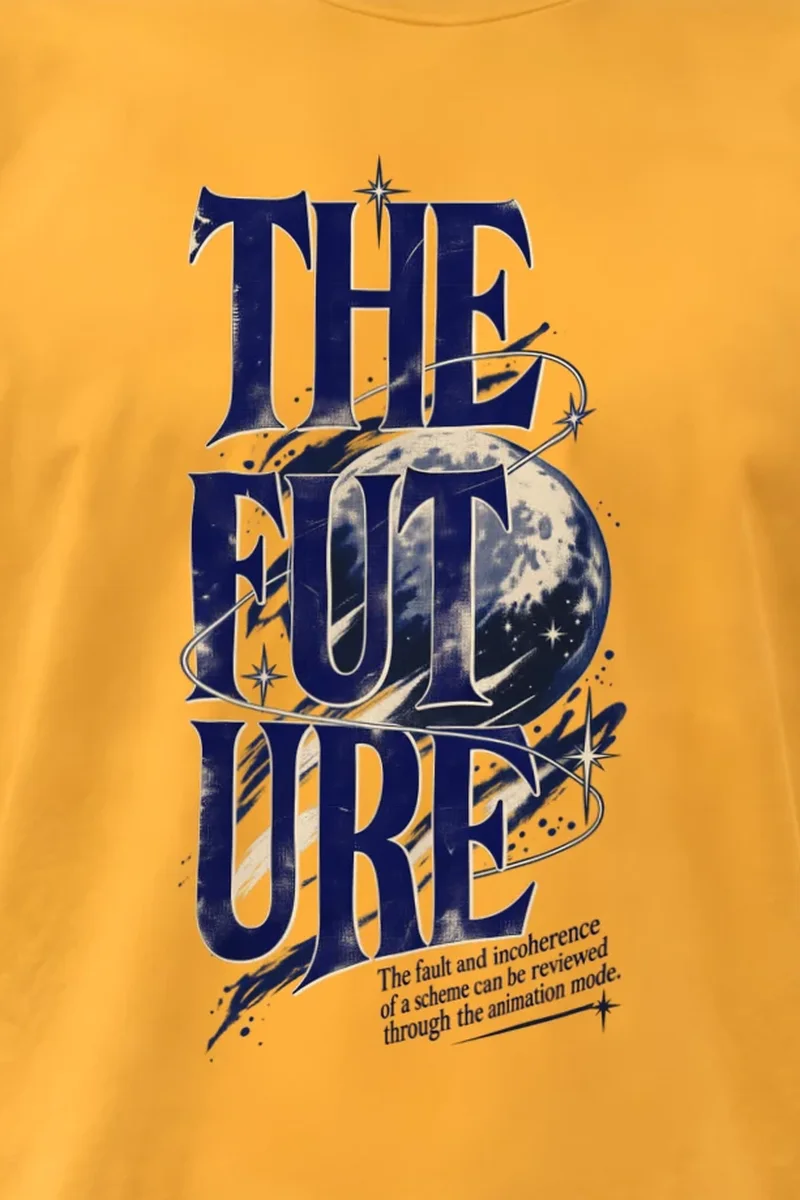 "The Future Orbit" Heavyweight Unisex Crewneck T-shirt