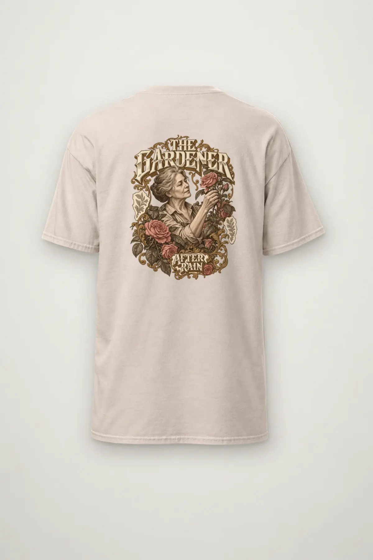 "THE GARDENER AFTER RAIN" Heavyweight Unisex Crewneck T-shirt