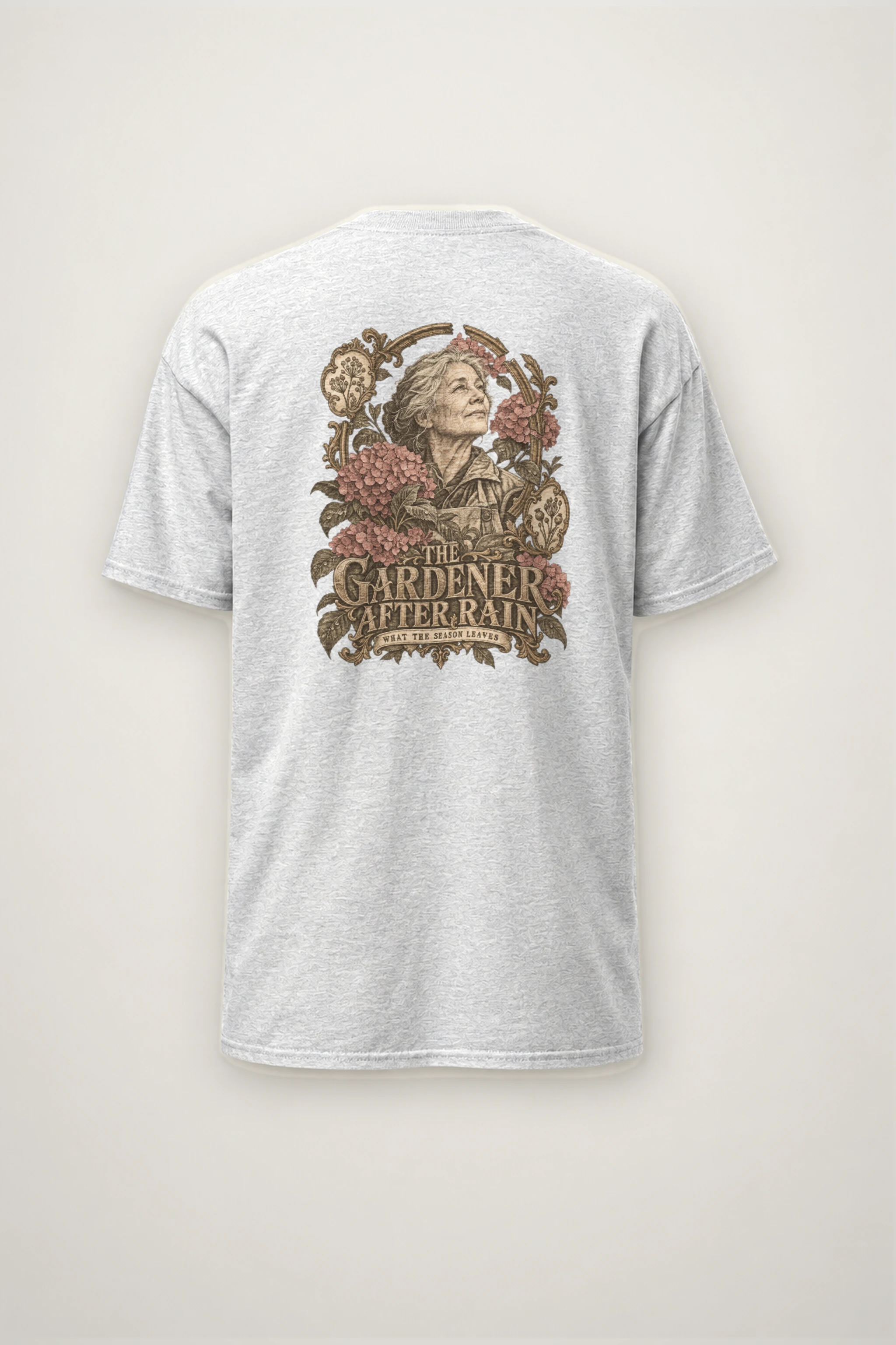 "THE GARDENER AFTER RAIN" Heavyweight Unisex Crewneck T-shirt
