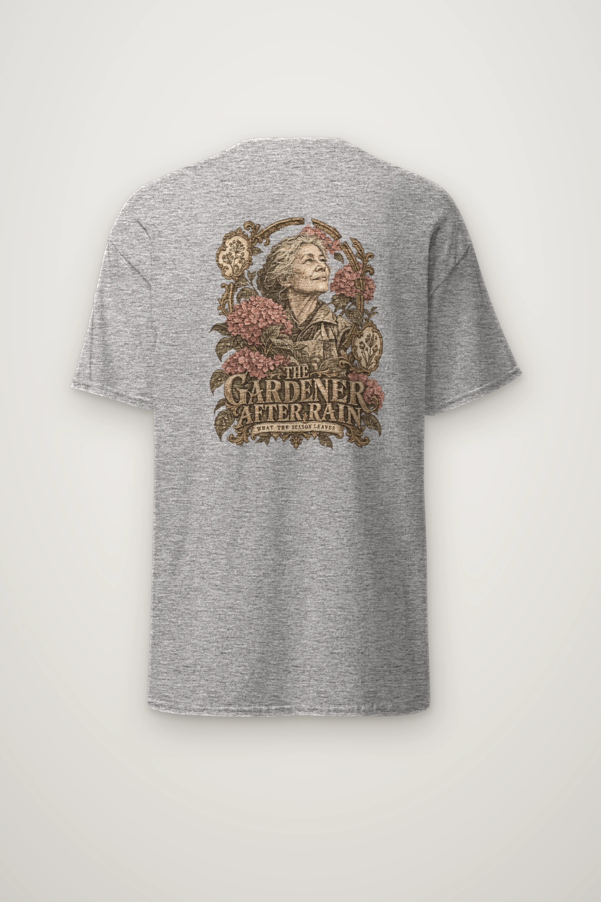 "THE GARDENER AFTER RAIN" Heavyweight Unisex Crewneck T-shirt