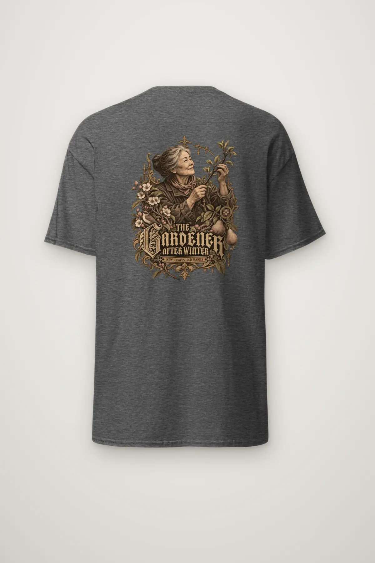 "The Gardener After Winter" Heavyweight Unisex Crewneck T-shirt