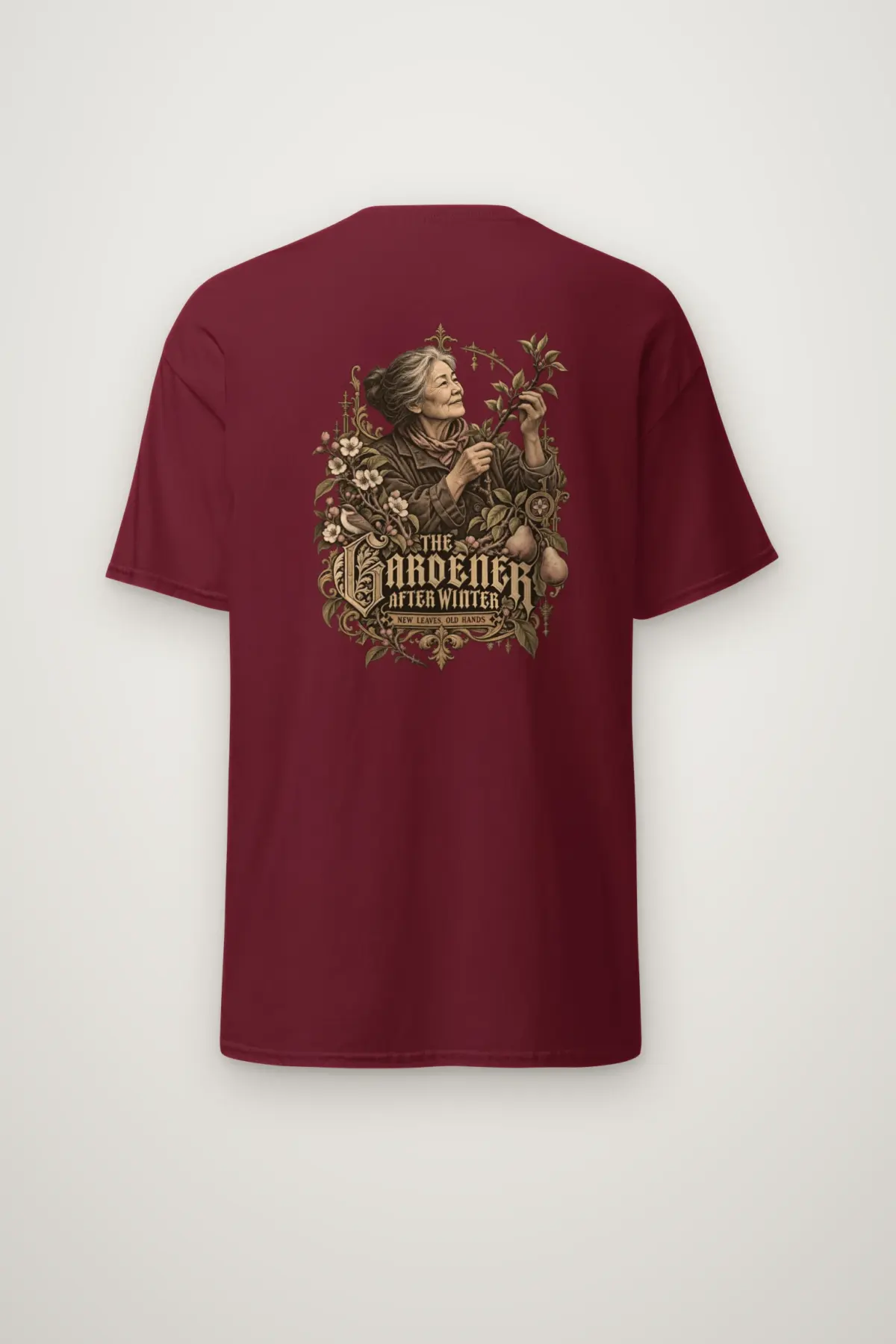 "The Gardener After Winter" Heavyweight Unisex Crewneck T-shirt