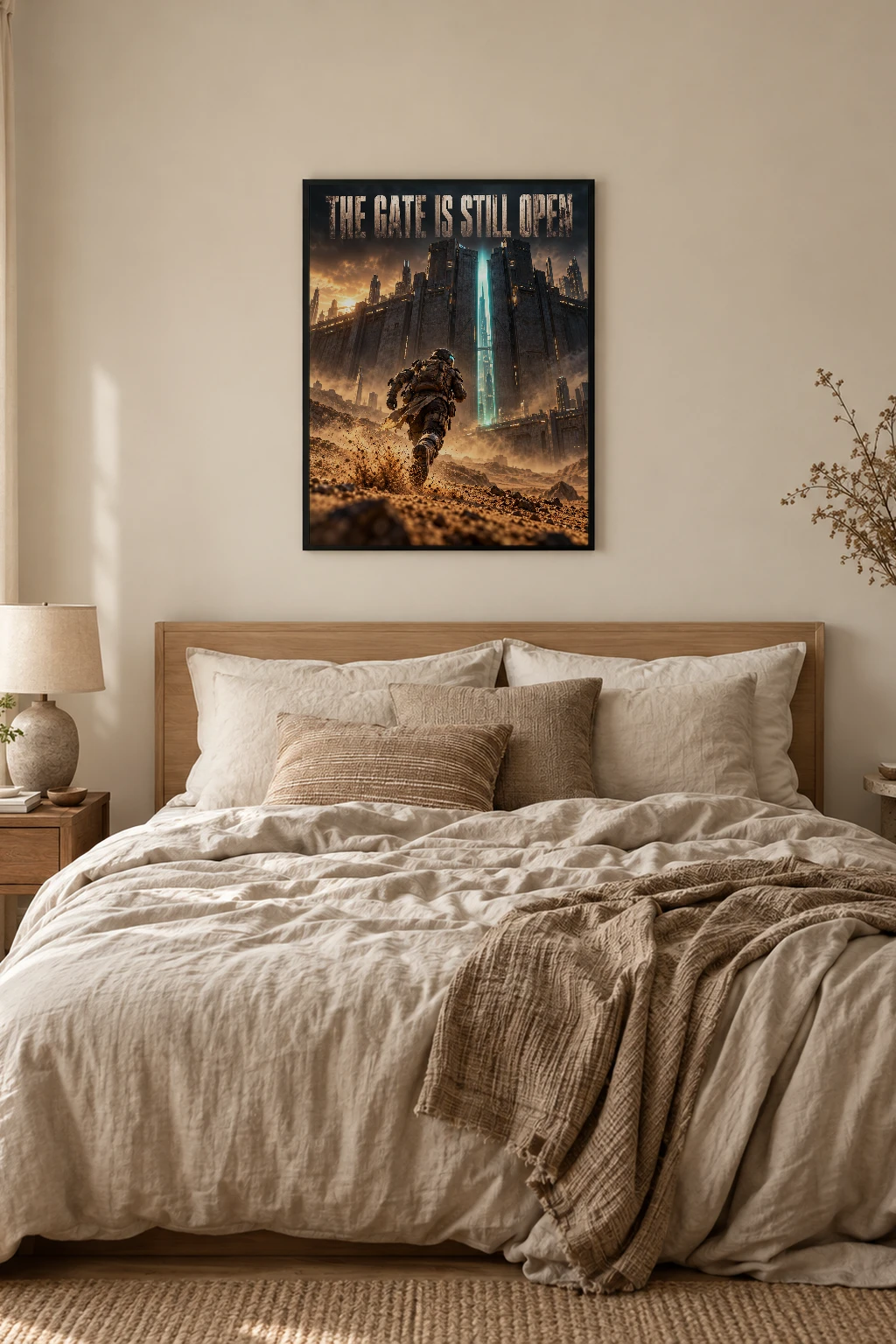 "The Gate Is Still Open" Premium Wooden Framed Poster