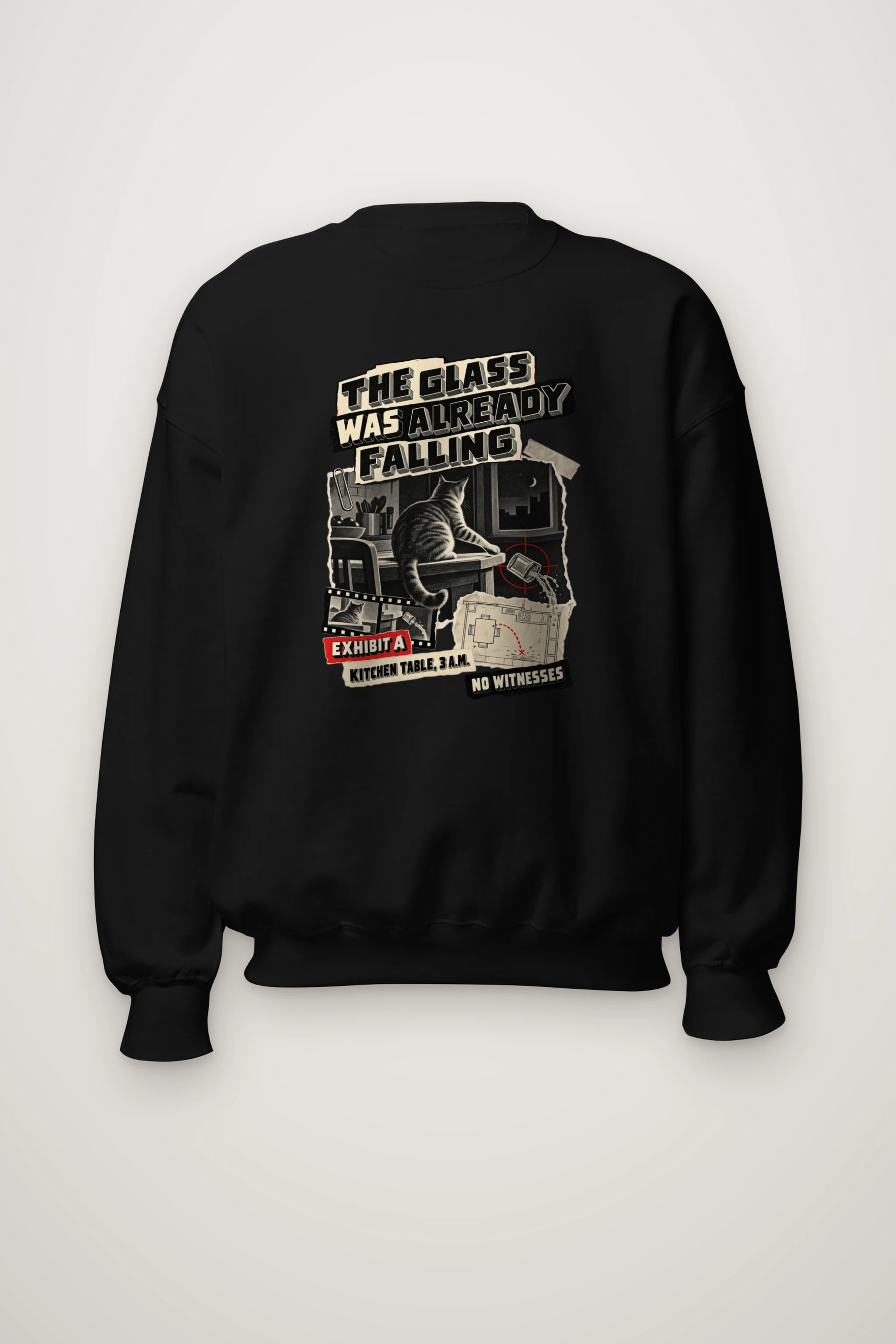 "The Glass Was Already Falling" Heavy Blend Unisex Crewneck Sweatshirt