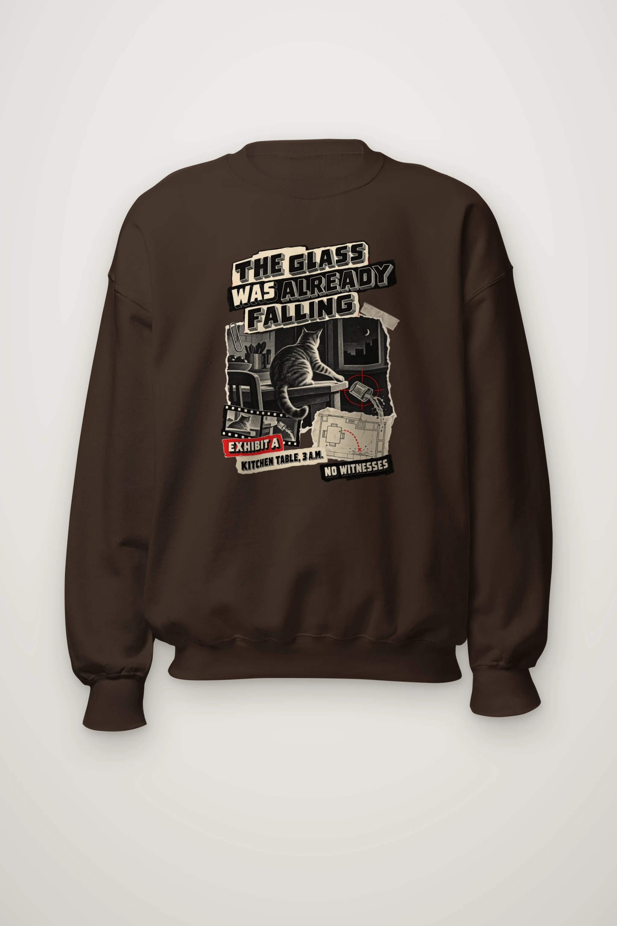 "The Glass Was Already Falling" Heavy Blend Unisex Crewneck Sweatshirt