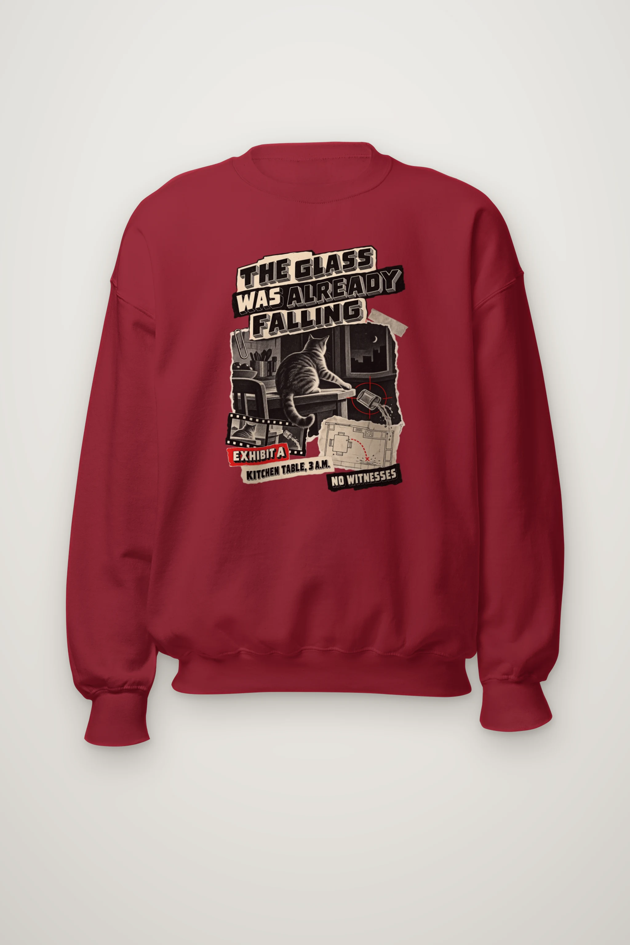 "The Glass Was Already Falling" Heavy Blend Unisex Crewneck Sweatshirt