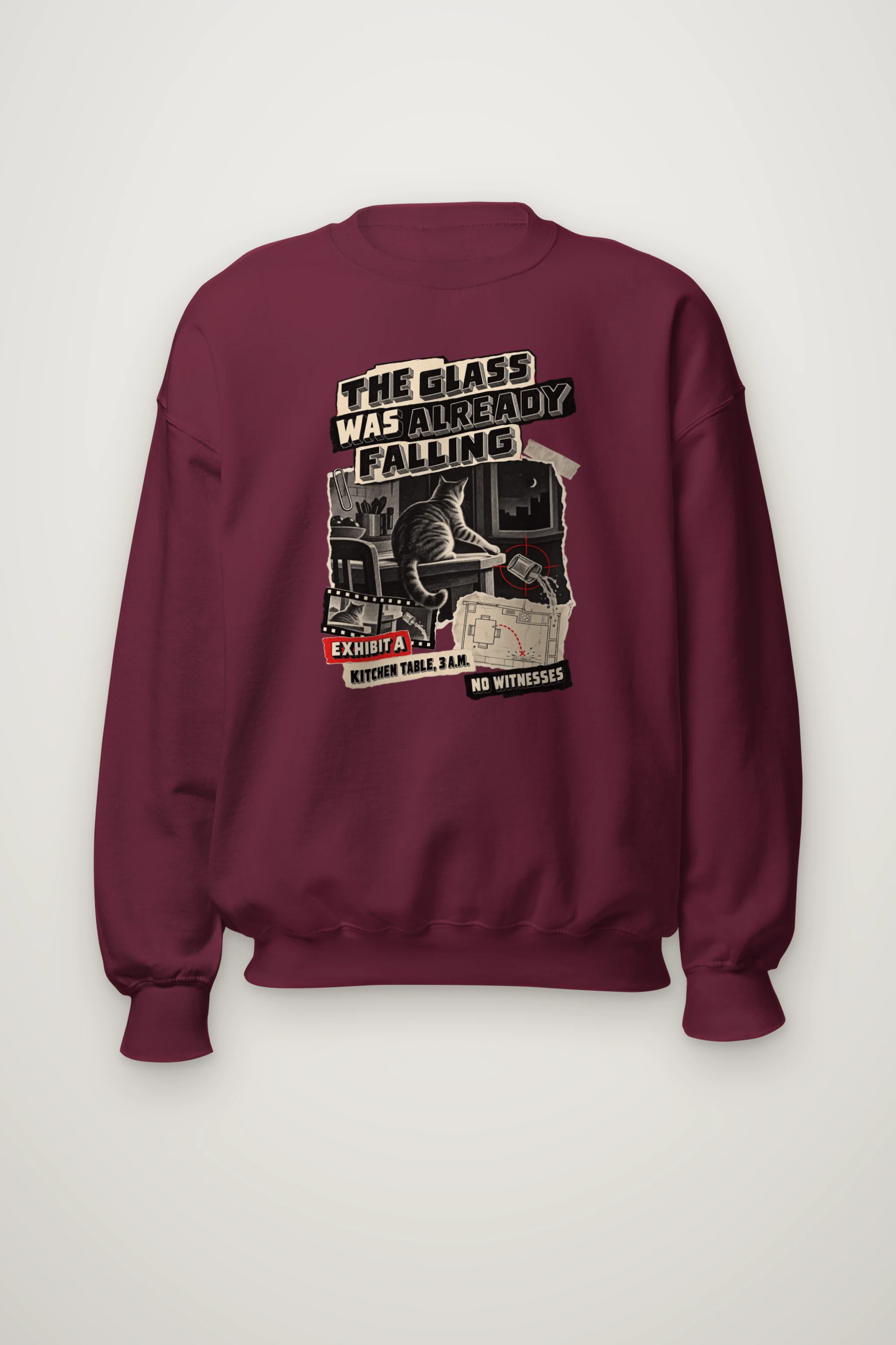"The Glass Was Already Falling" Heavy Blend Unisex Crewneck Sweatshirt