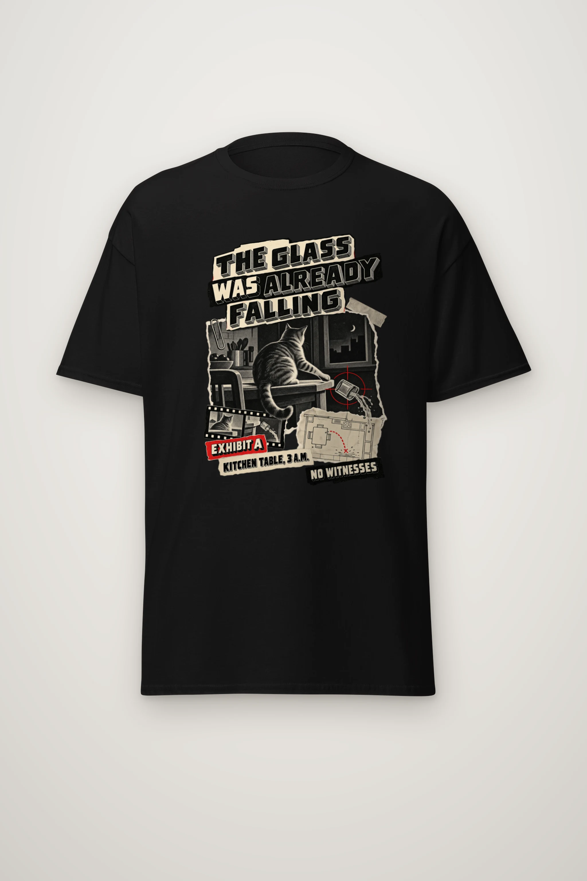 "The Glass Was Already Falling" Heavyweight Unisex Crewneck T-shirt