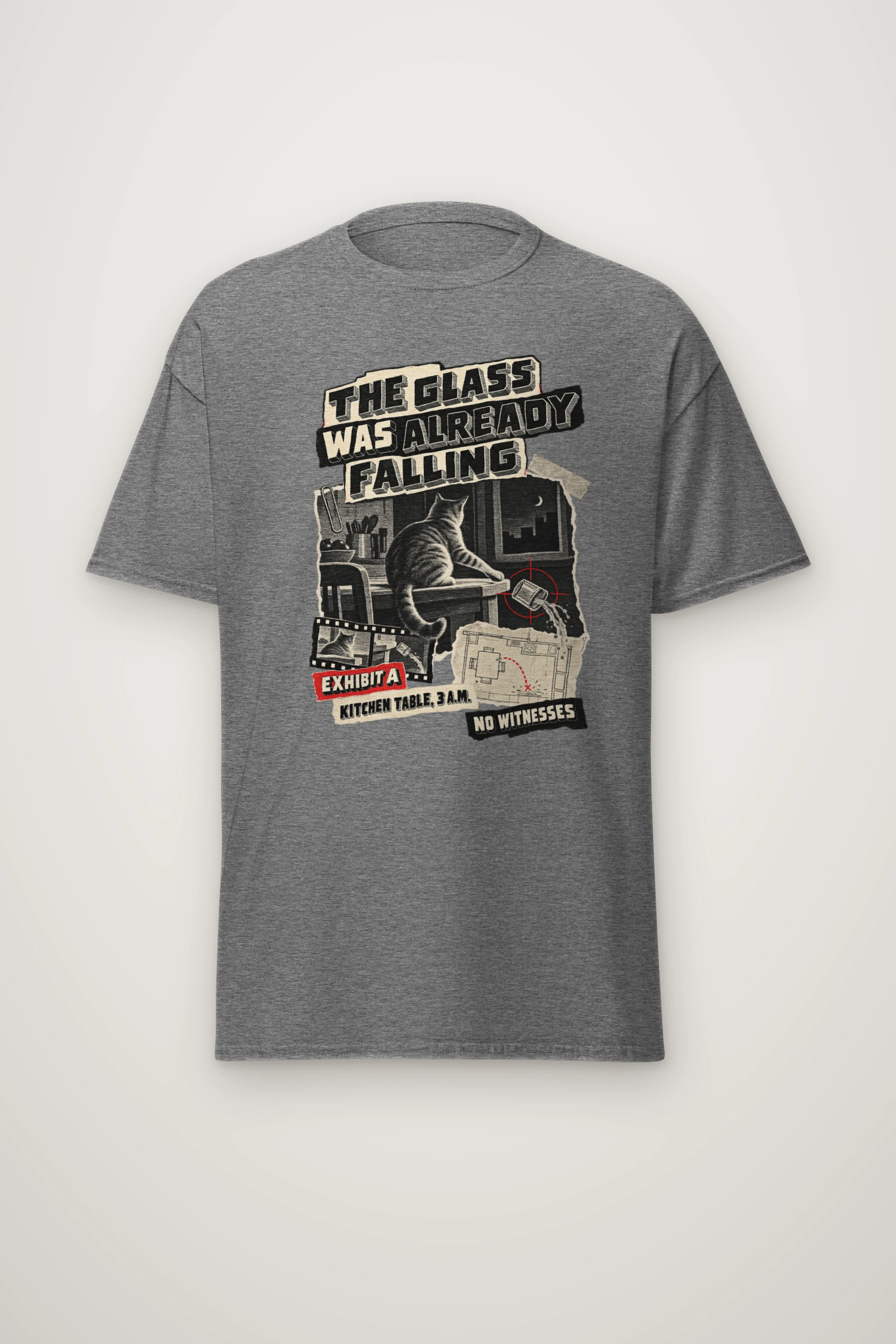 "The Glass Was Already Falling" Heavyweight Unisex Crewneck T-shirt