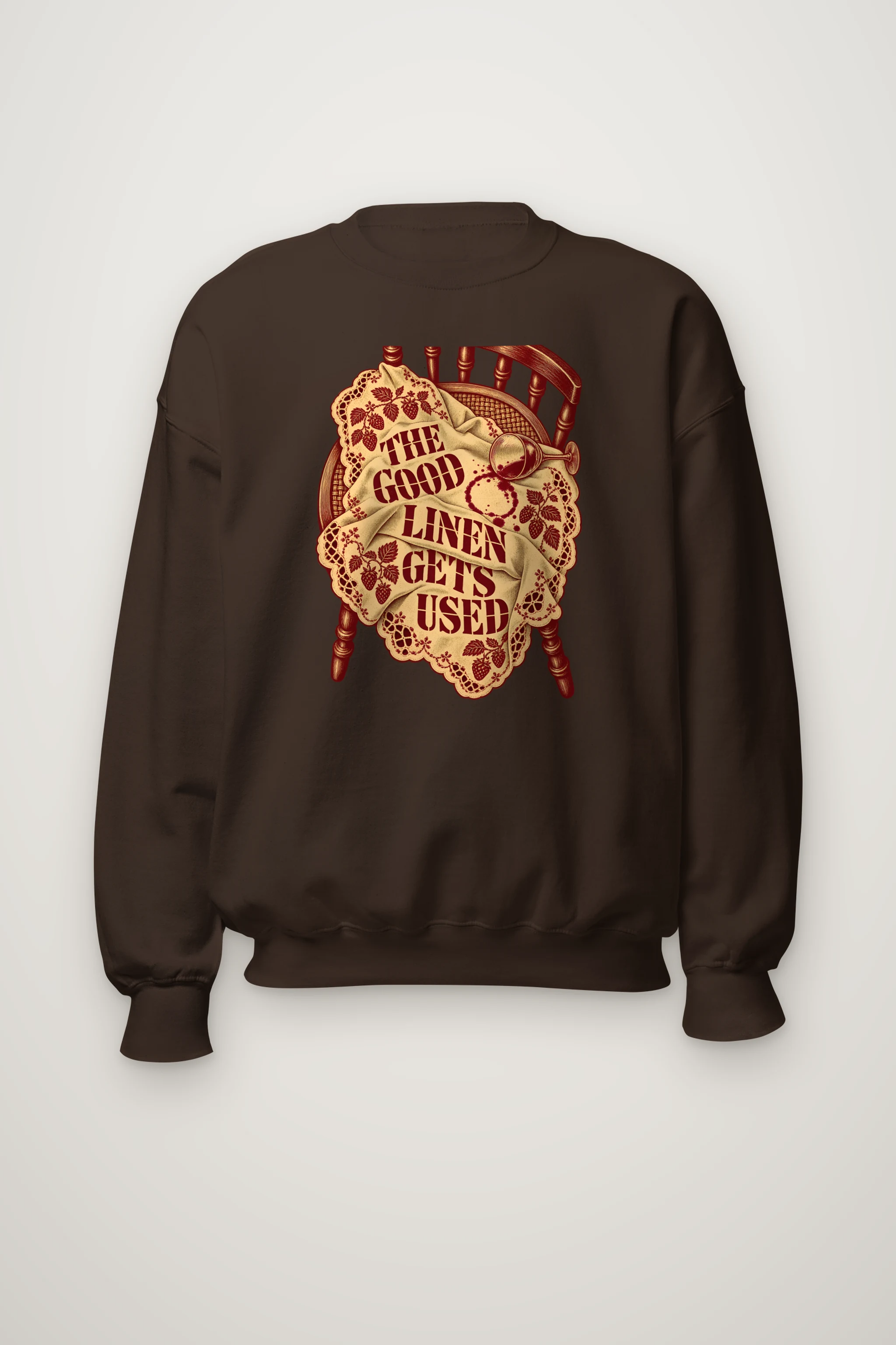 "The Good Linen Gets Used" Heavy Blend Unisex Crewneck Sweatshirt