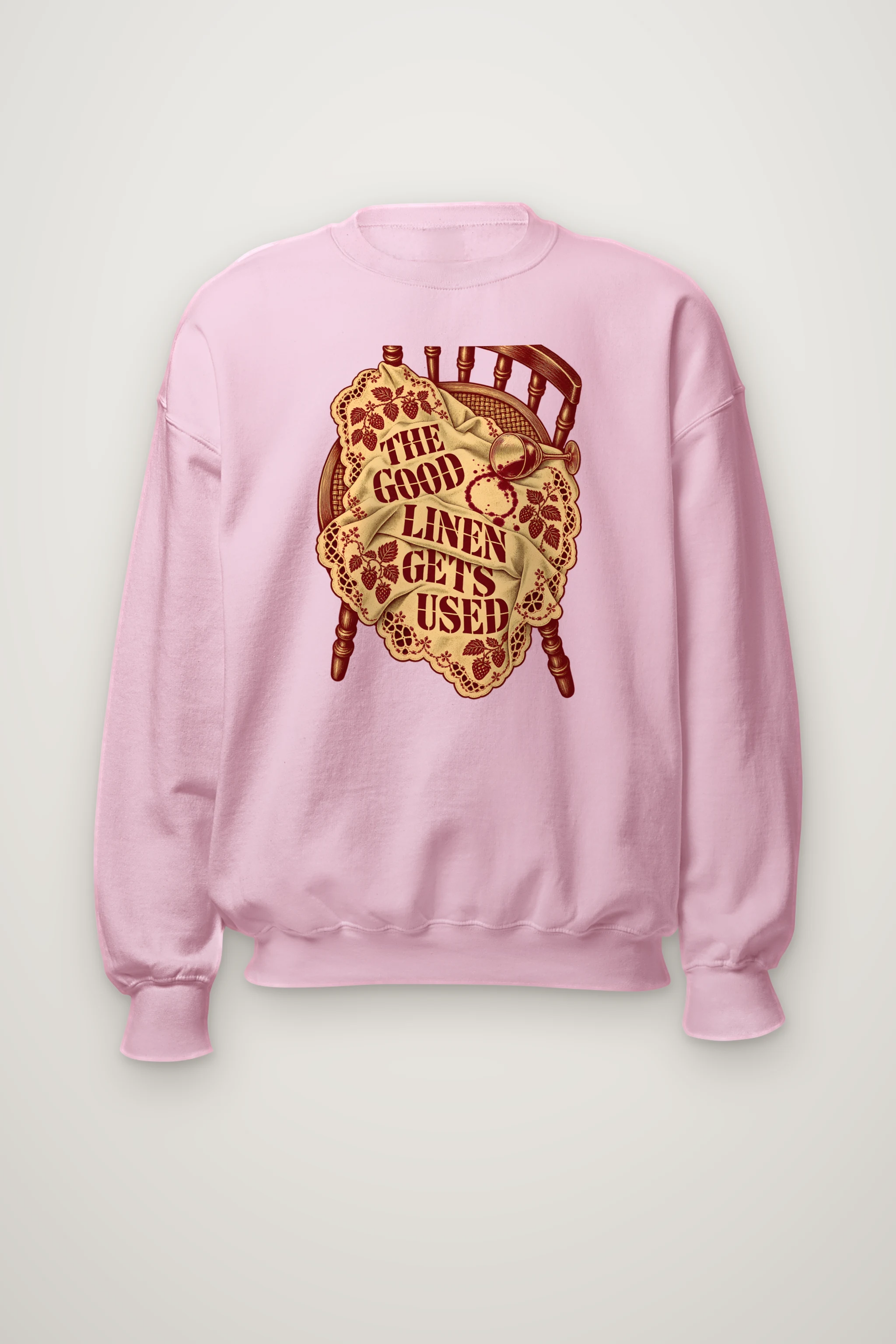 "The Good Linen Gets Used" Heavy Blend Unisex Crewneck Sweatshirt