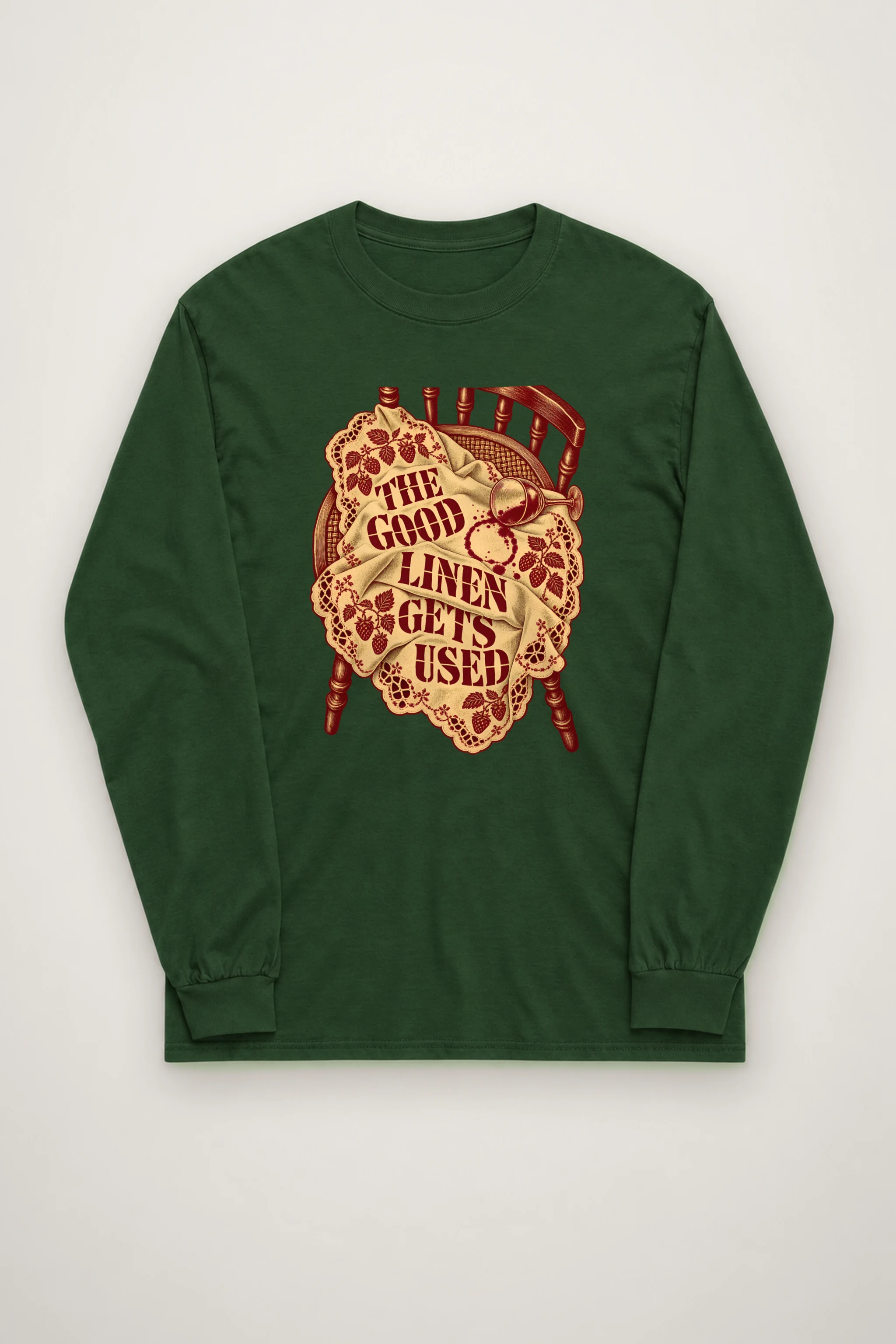"The Good Linen Gets Used" Unisex Longsleeve T-shirt