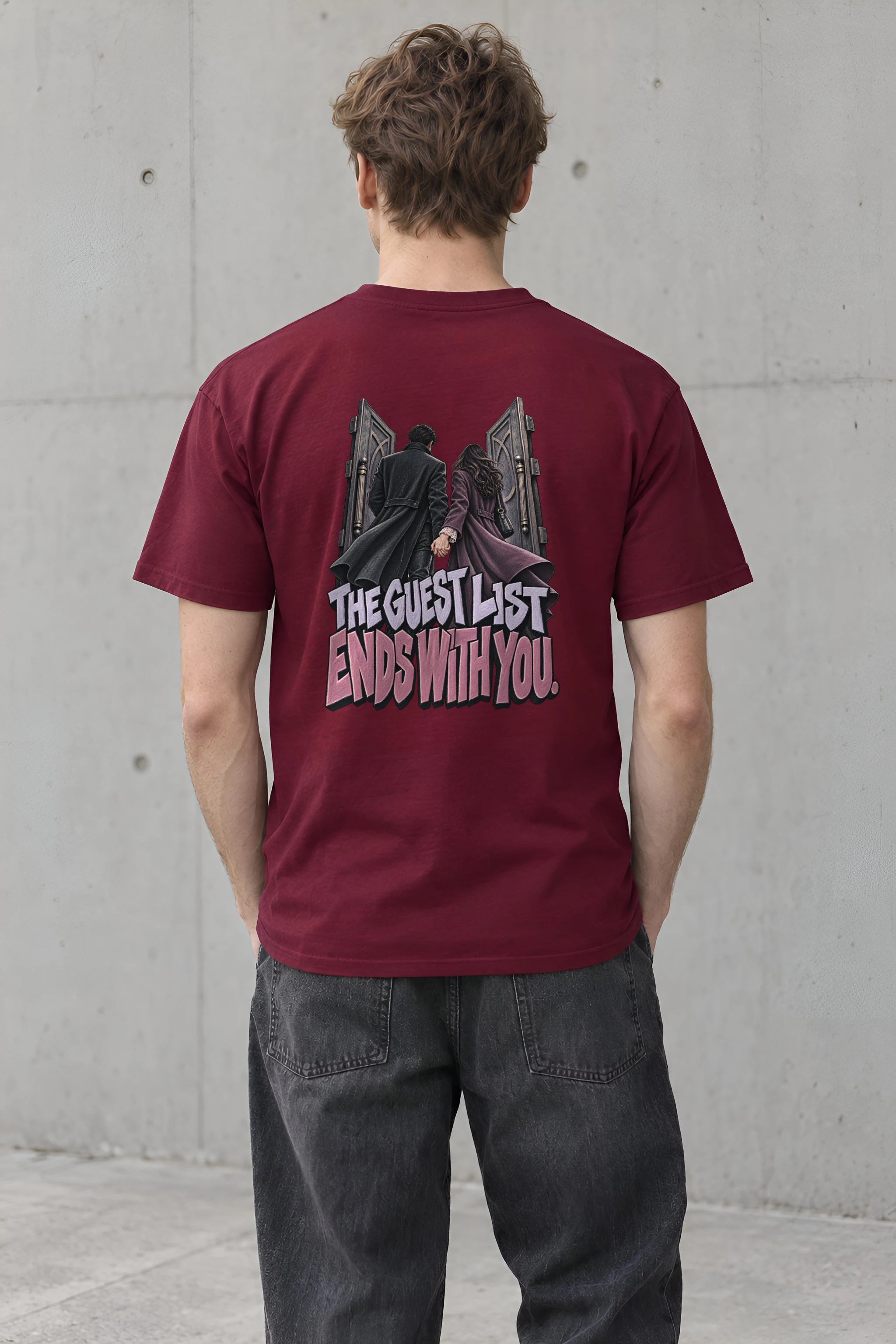 "The Guest List Ends With You" Heavyweight Unisex Crewneck T-shirt