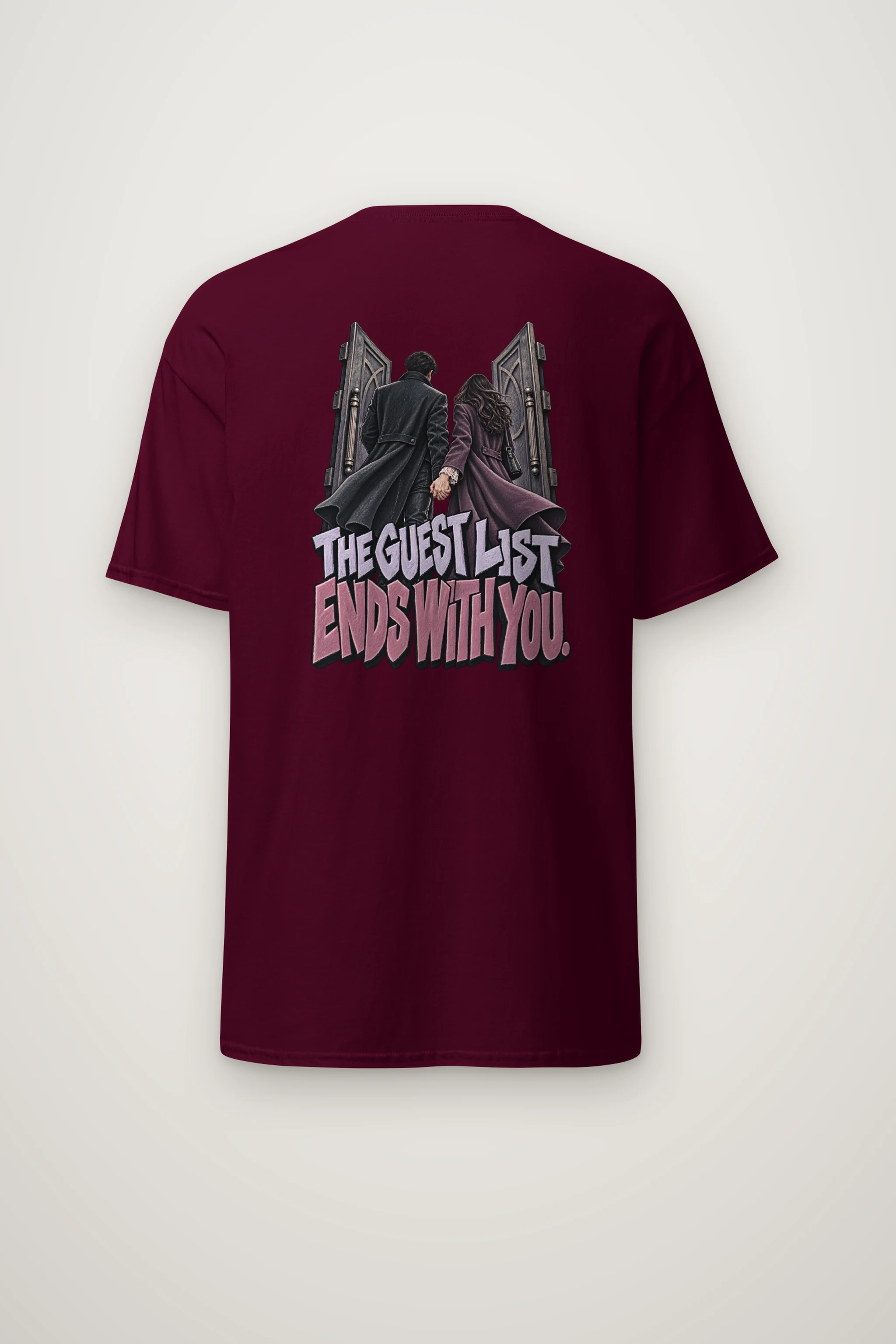 "The Guest List Ends With You" Heavyweight Unisex Crewneck T-shirt