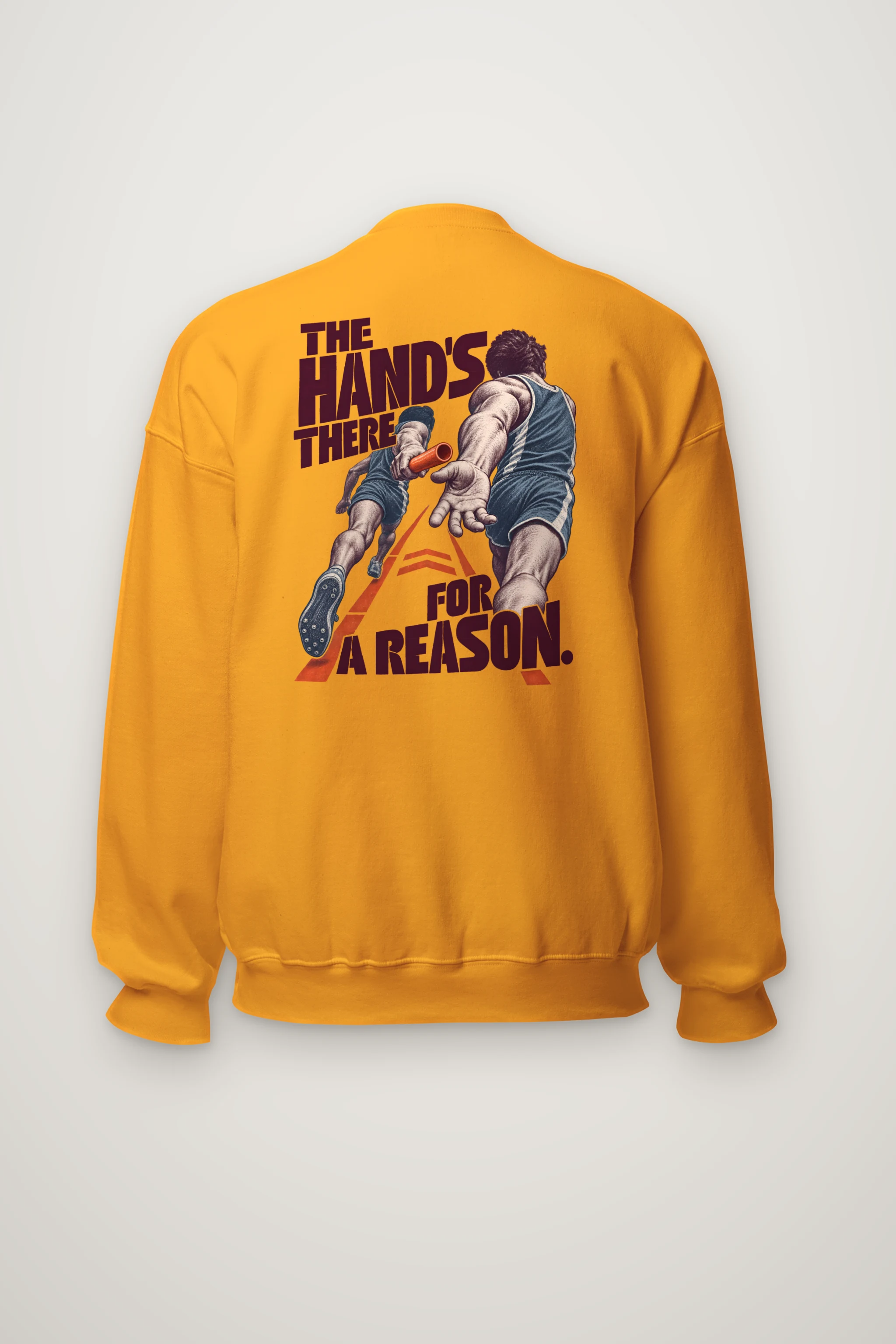 "The Hand's There For A Reason" Heavy Blend Unisex Crewneck Sweatshirt