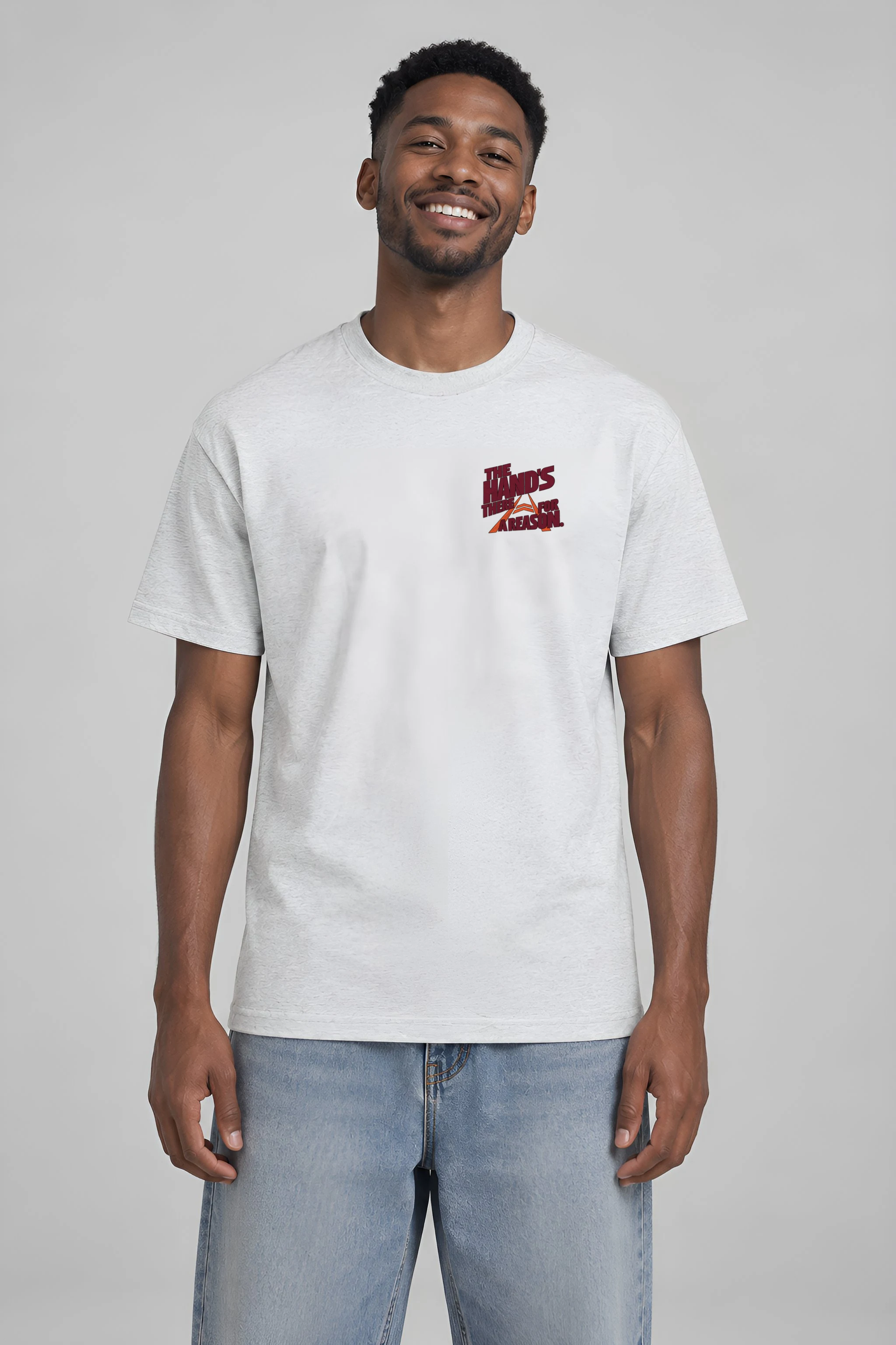 "The Hand's There For A Reason" Heavyweight Unisex Crewneck T-shirt