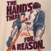 "The Hand's There For A Reason" Men's Oversized Heavyweight Crewneck T-Shirt