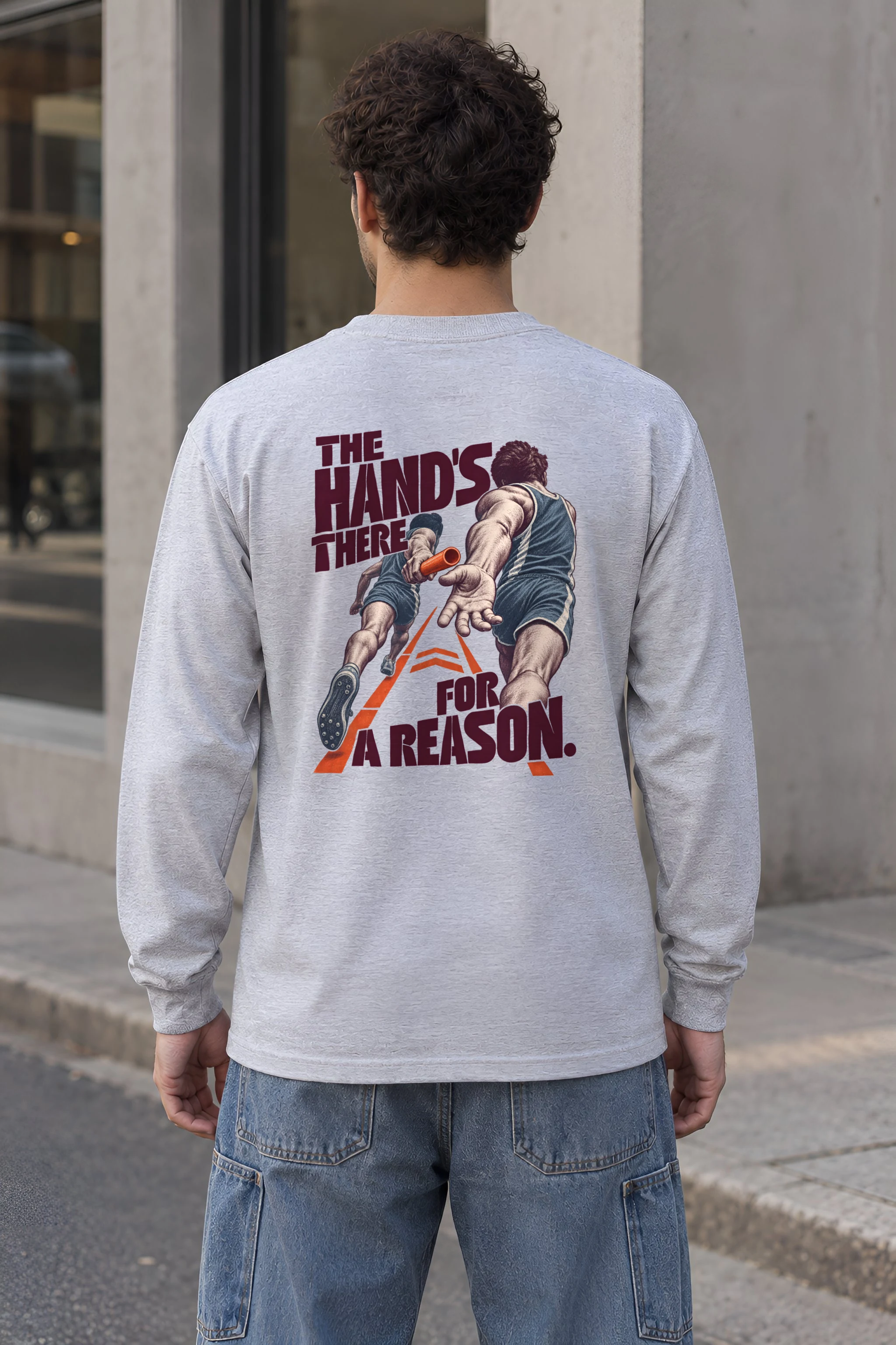 "The Hand's There for a Reason" Unisex Longsleeve T-shirt