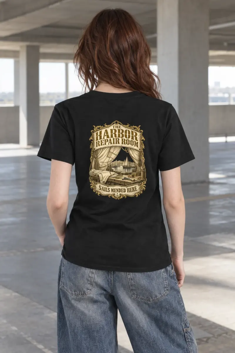 "The Harbor Repair Room" Heavyweight Unisex Crewneck T-shirt