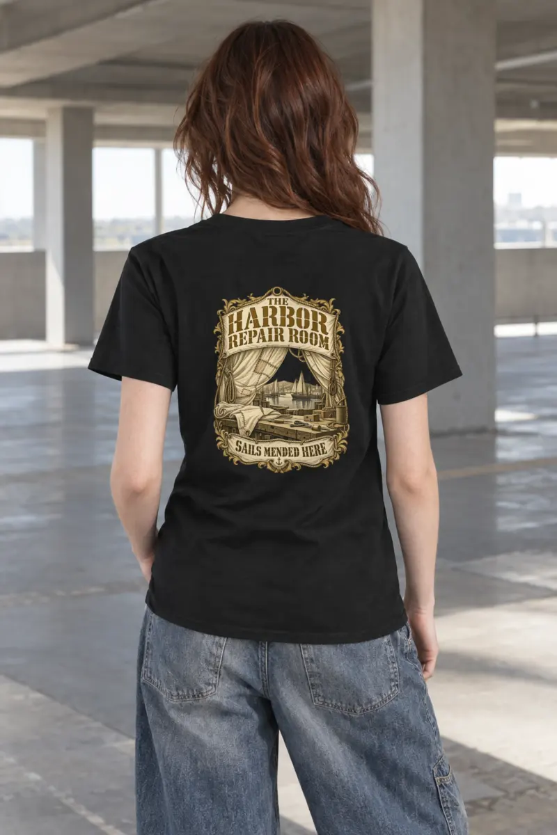 "The Harbor Repair Room" Heavyweight Unisex Crewneck T-shirt