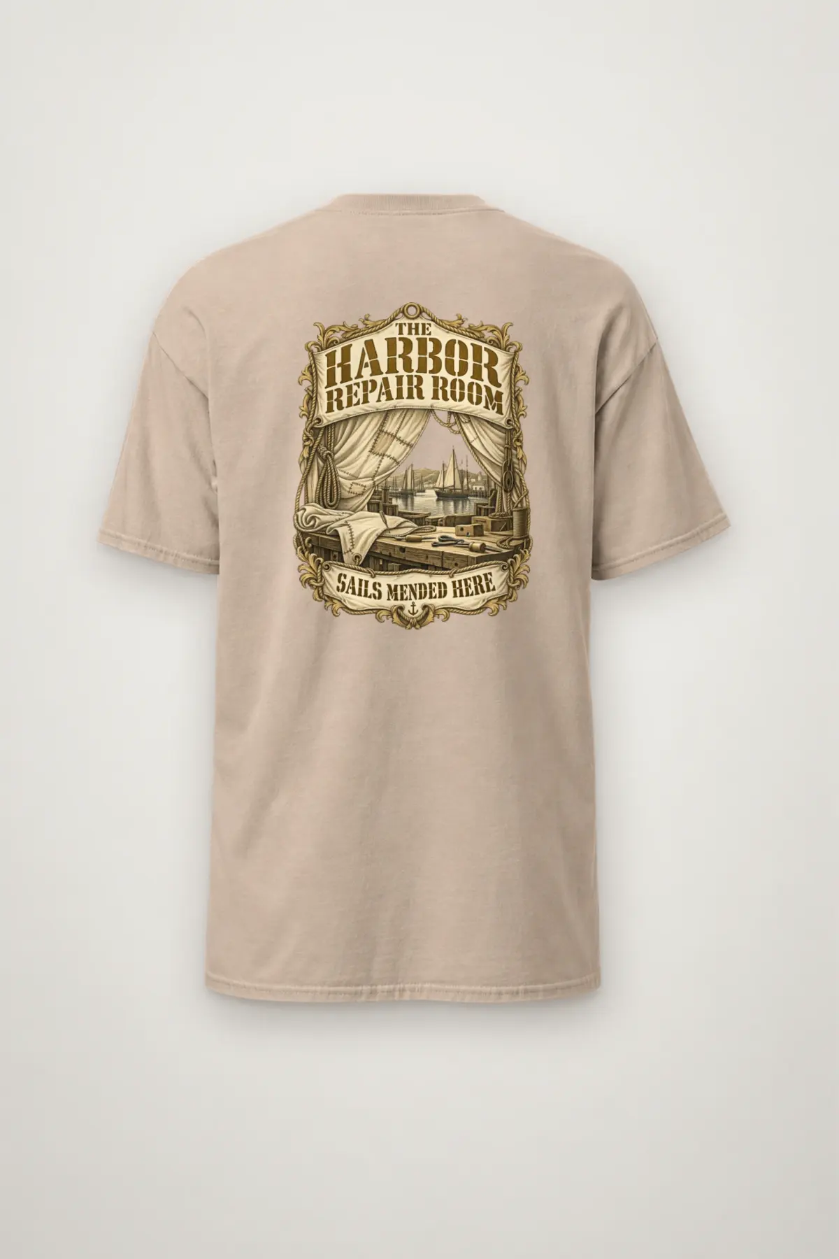 "The Harbor Repair Room" Heavyweight Unisex Crewneck T-shirt