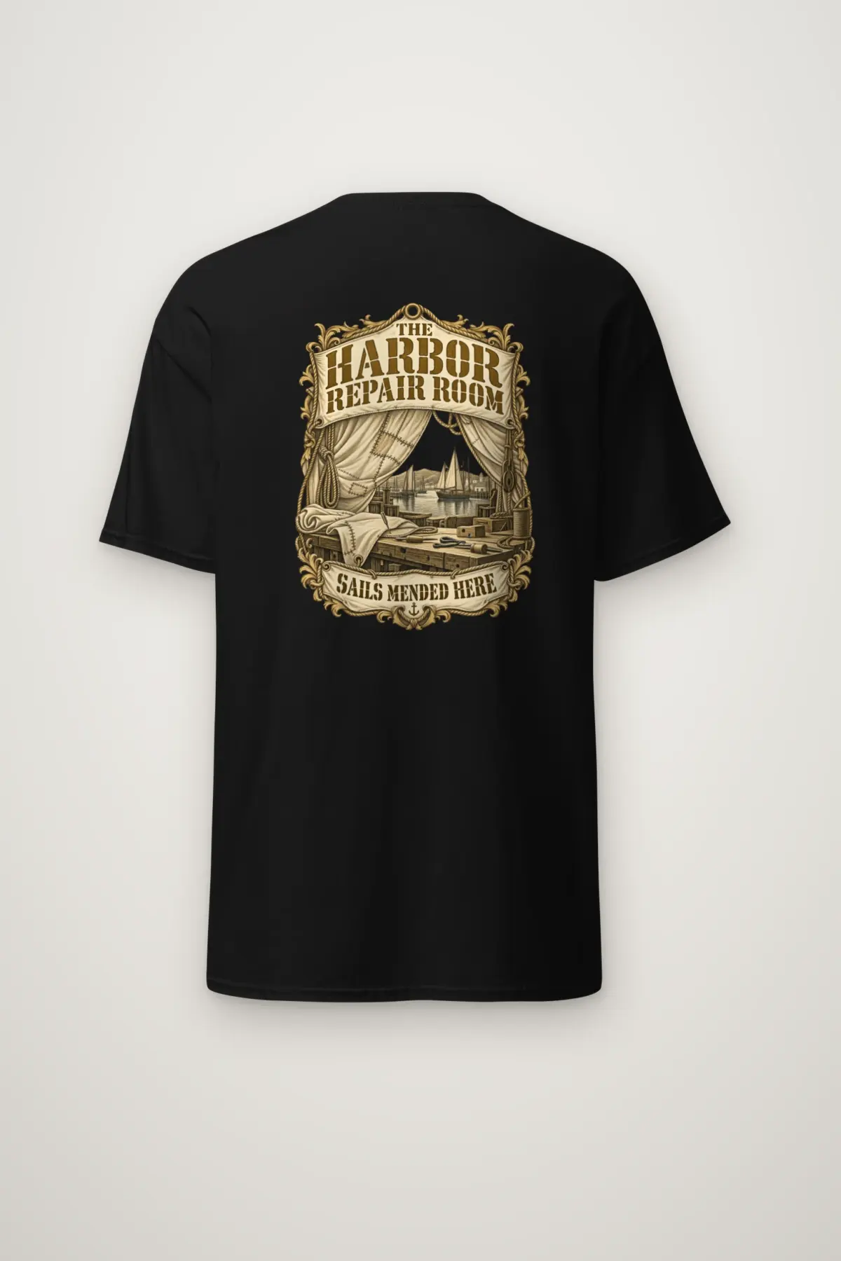 "The Harbor Repair Room" Heavyweight Unisex Crewneck T-shirt