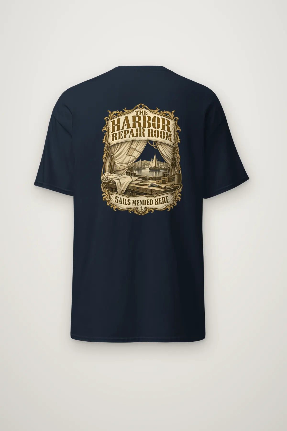 "The Harbor Repair Room" Heavyweight Unisex Crewneck T-shirt