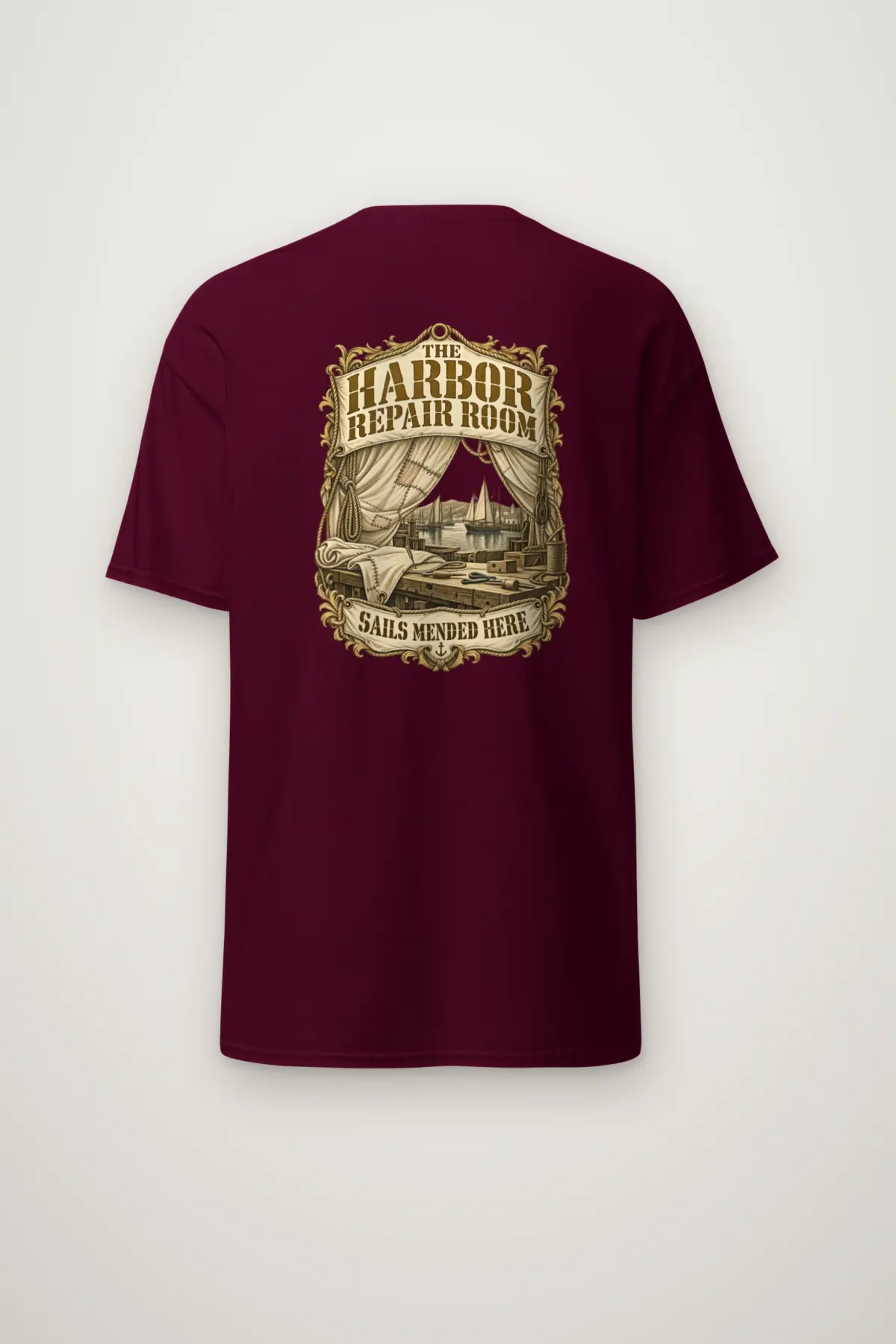 "The Harbor Repair Room" Heavyweight Unisex Crewneck T-shirt