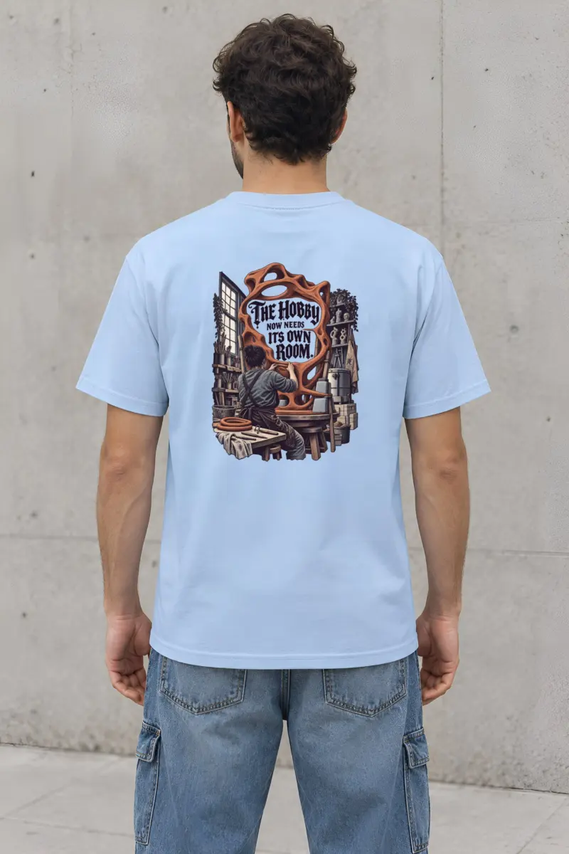 “The Hobby Now Needs Its Own Room” Heavyweight Unisex Crewneck T-shirt