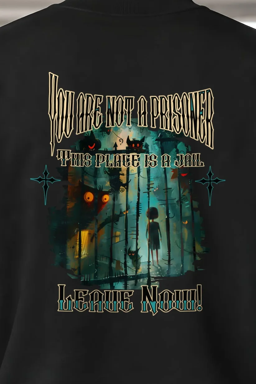 "The Jail Beyond" 1 Crewneck Sweatshirt - the graphic up close