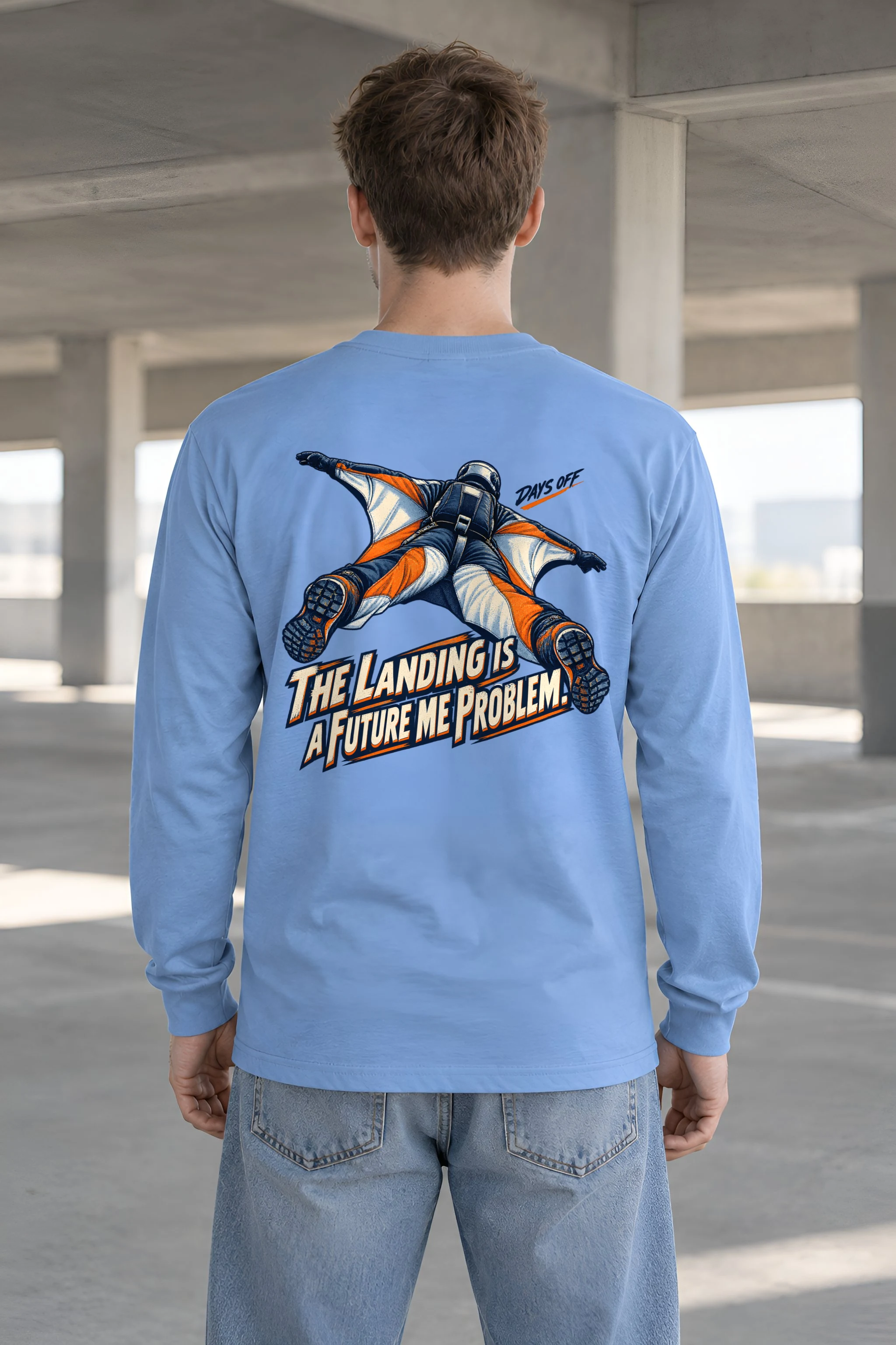 "The Landing Is a Future Me Problem" Unisex Longsleeve T-shirt