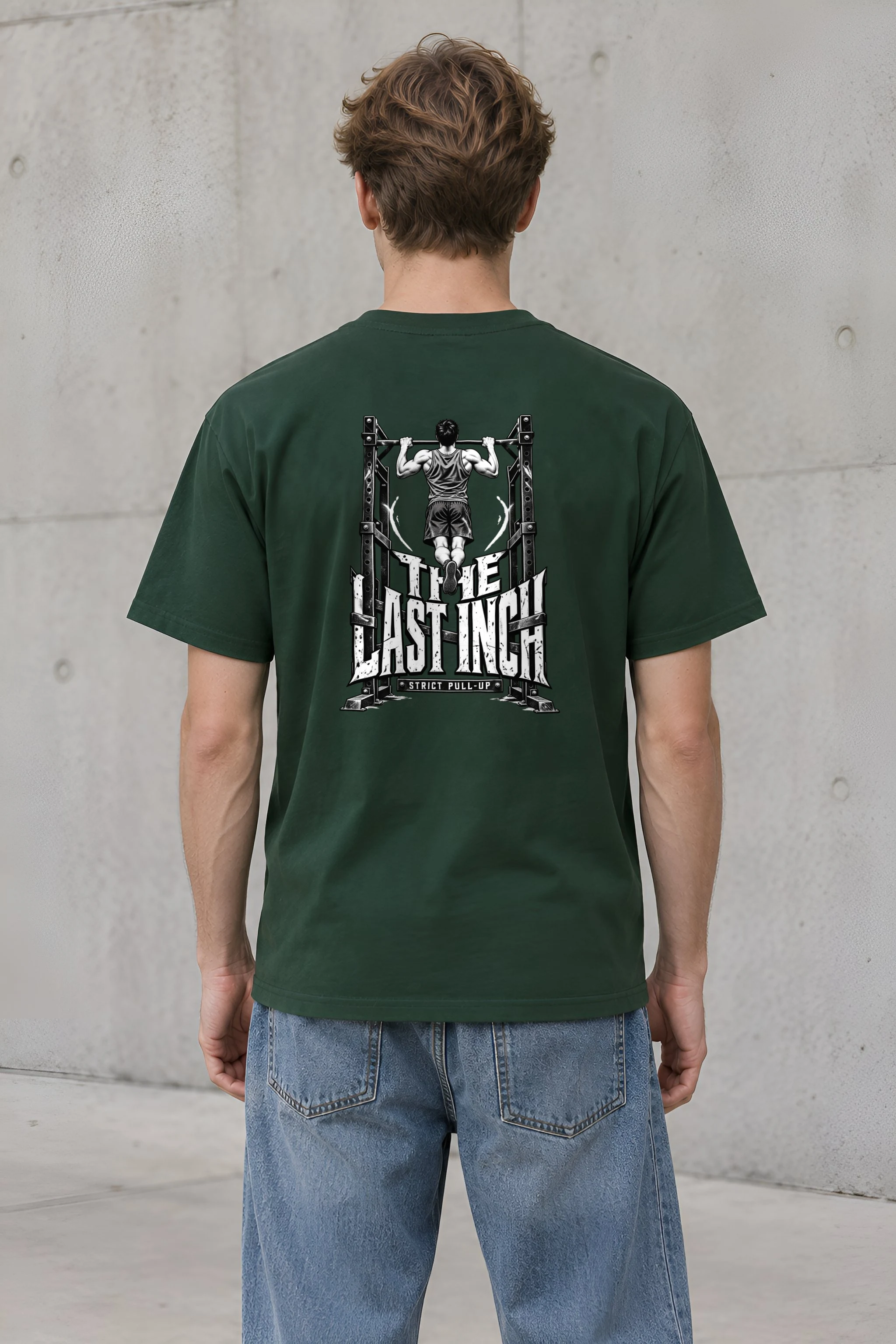 "The Last Inch Strict Pull-Up" Heavyweight Unisex Crewneck T-shirt