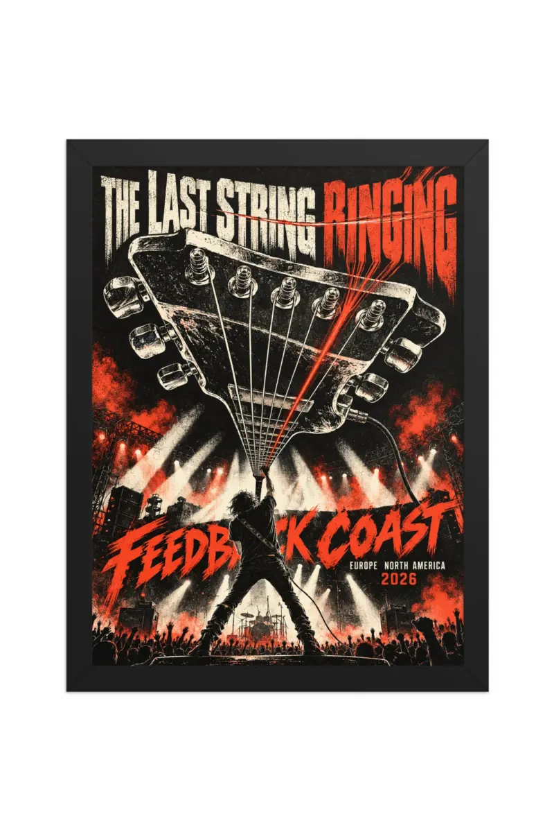 “The Last String Ringing” Premium Wooden Framed Poster