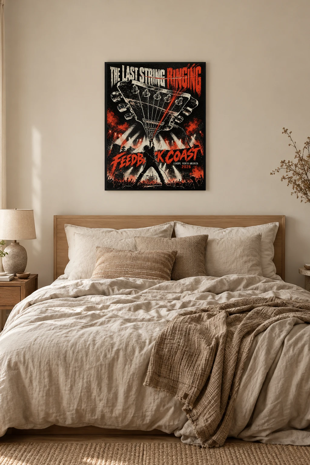"The Last String Ringing" Premium Wooden Framed Poster