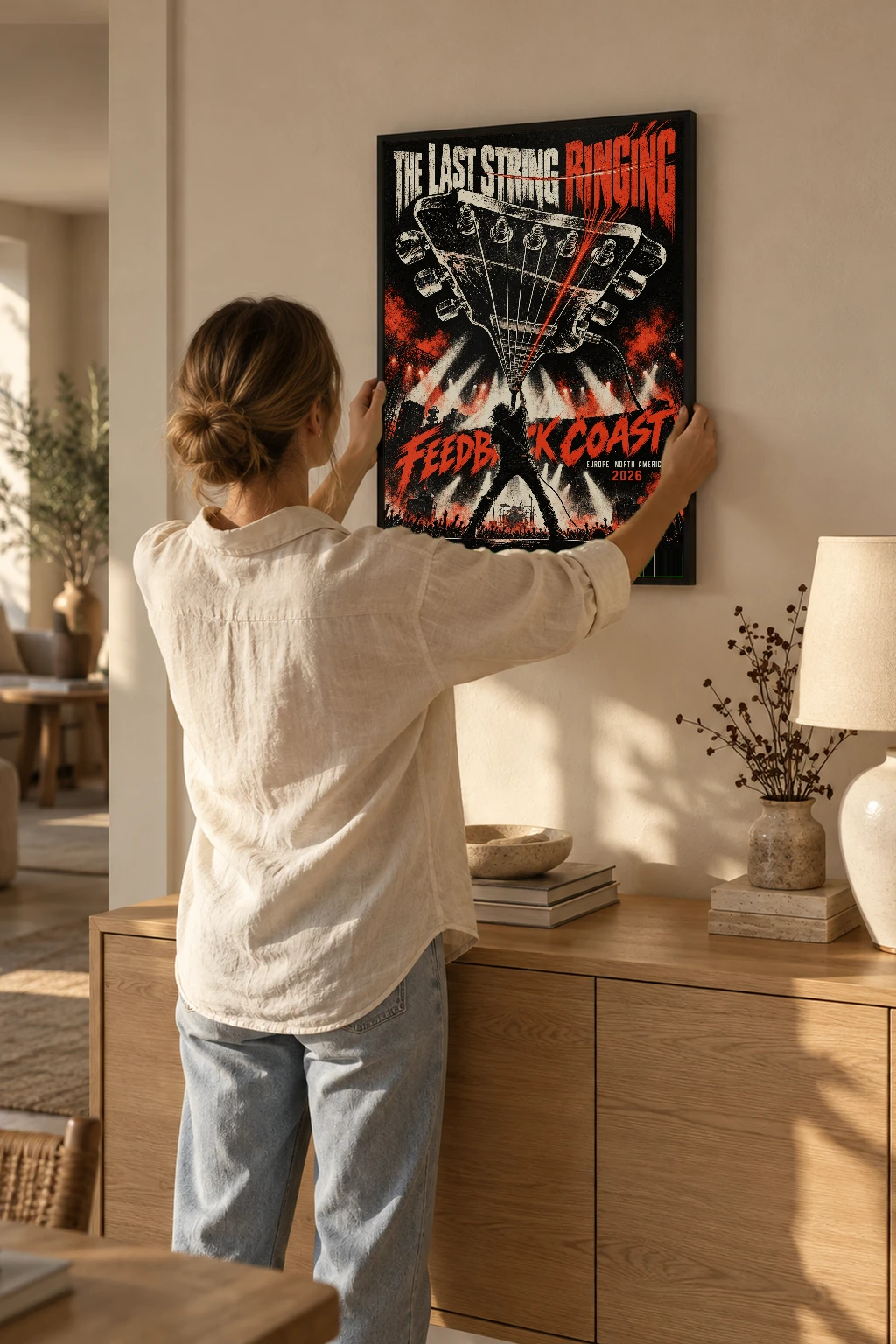 "The Last String Ringing" Premium Wooden Framed Poster