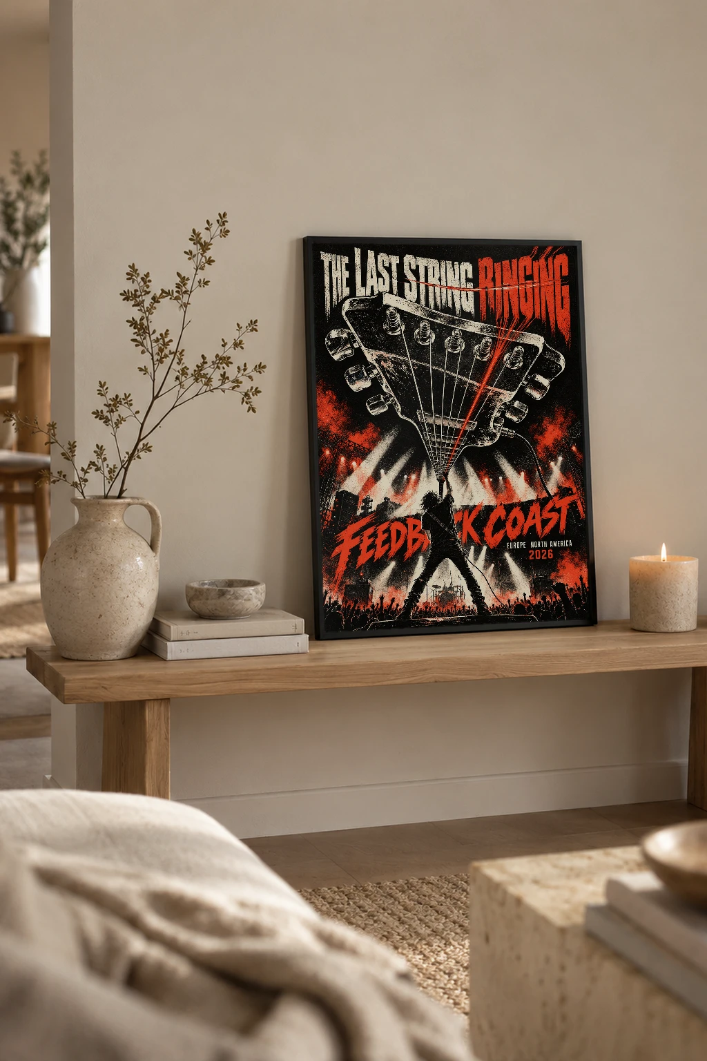 "The Last String Ringing" Premium Wooden Framed Poster