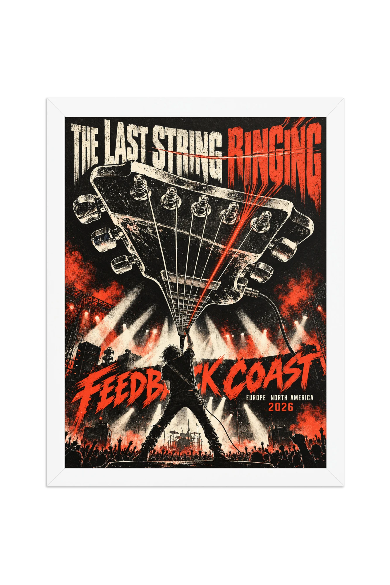 "The Last String Ringing" Premium Wooden Framed Poster
