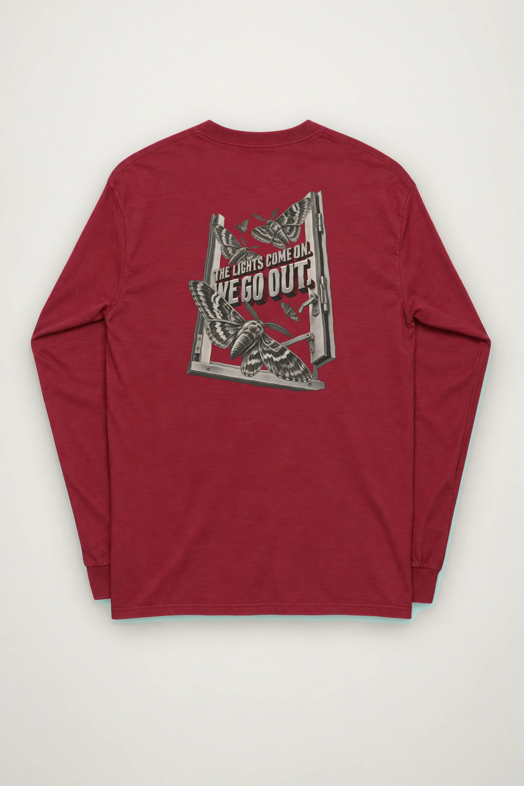 "The Lights Come On. We Go Out." Unisex Longsleeve T-shirt