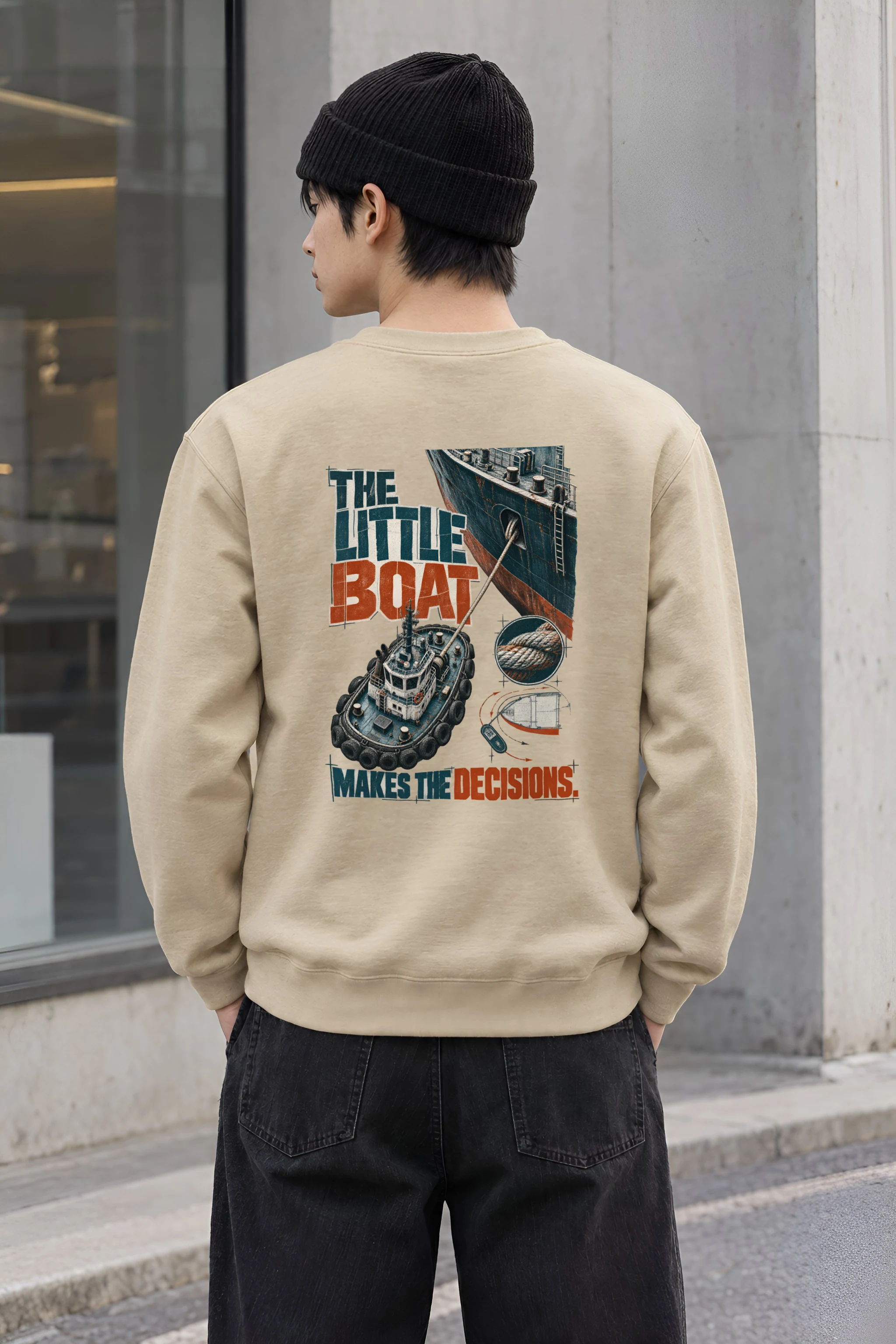 "The Little Boat Makes The Decisions" Heavy Blend Unisex Crewneck Sweatshirt
