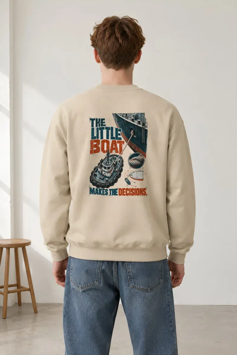 "The Little Boat Makes The Decisions" Heavy Blend Unisex Crewneck Sweatshirt