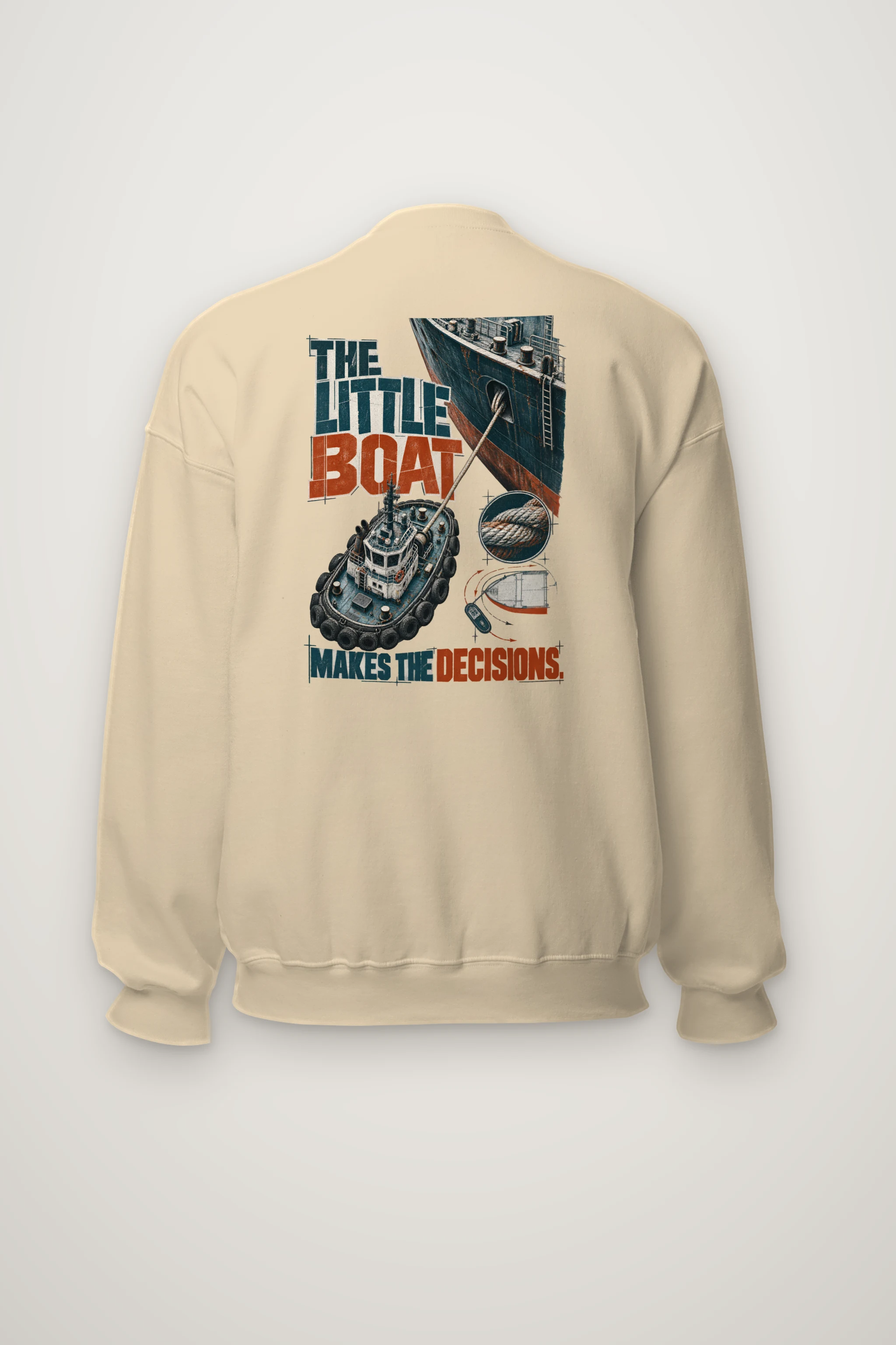 "The Little Boat Makes The Decisions" Heavy Blend Unisex Crewneck Sweatshirt