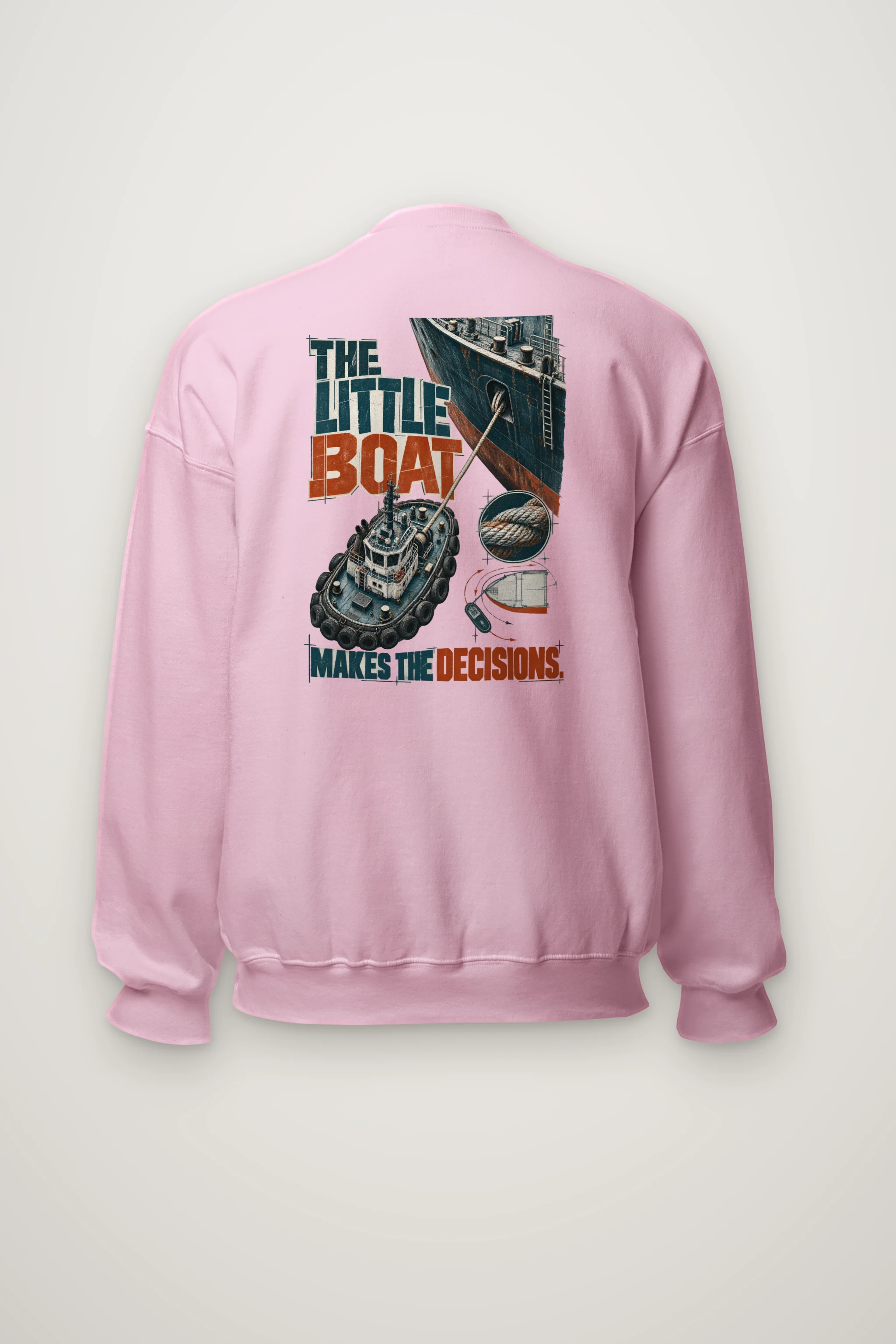 "The Little Boat Makes The Decisions" Heavy Blend Unisex Crewneck Sweatshirt