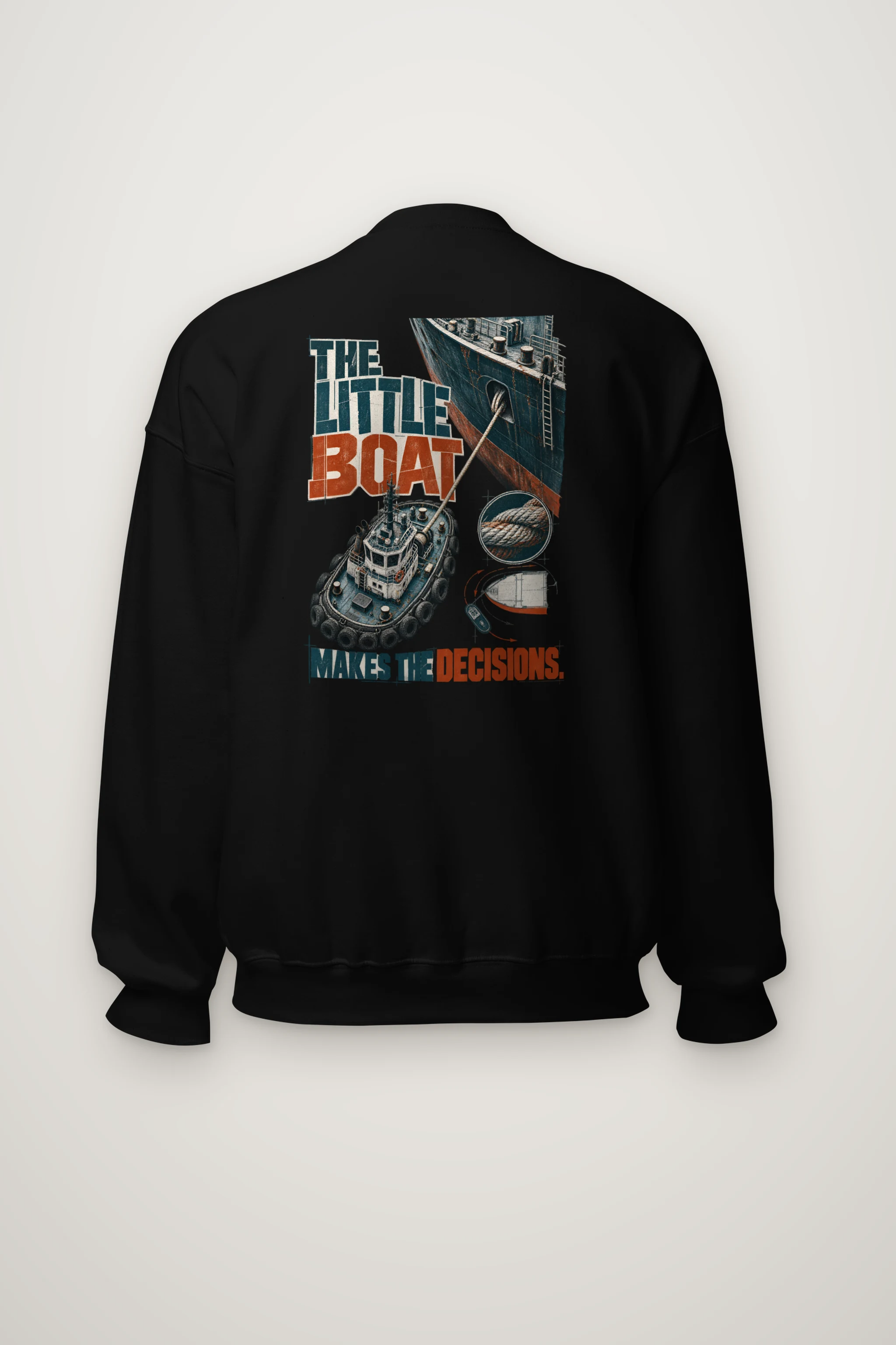 "The Little Boat Makes The Decisions" Heavy Blend Unisex Crewneck Sweatshirt