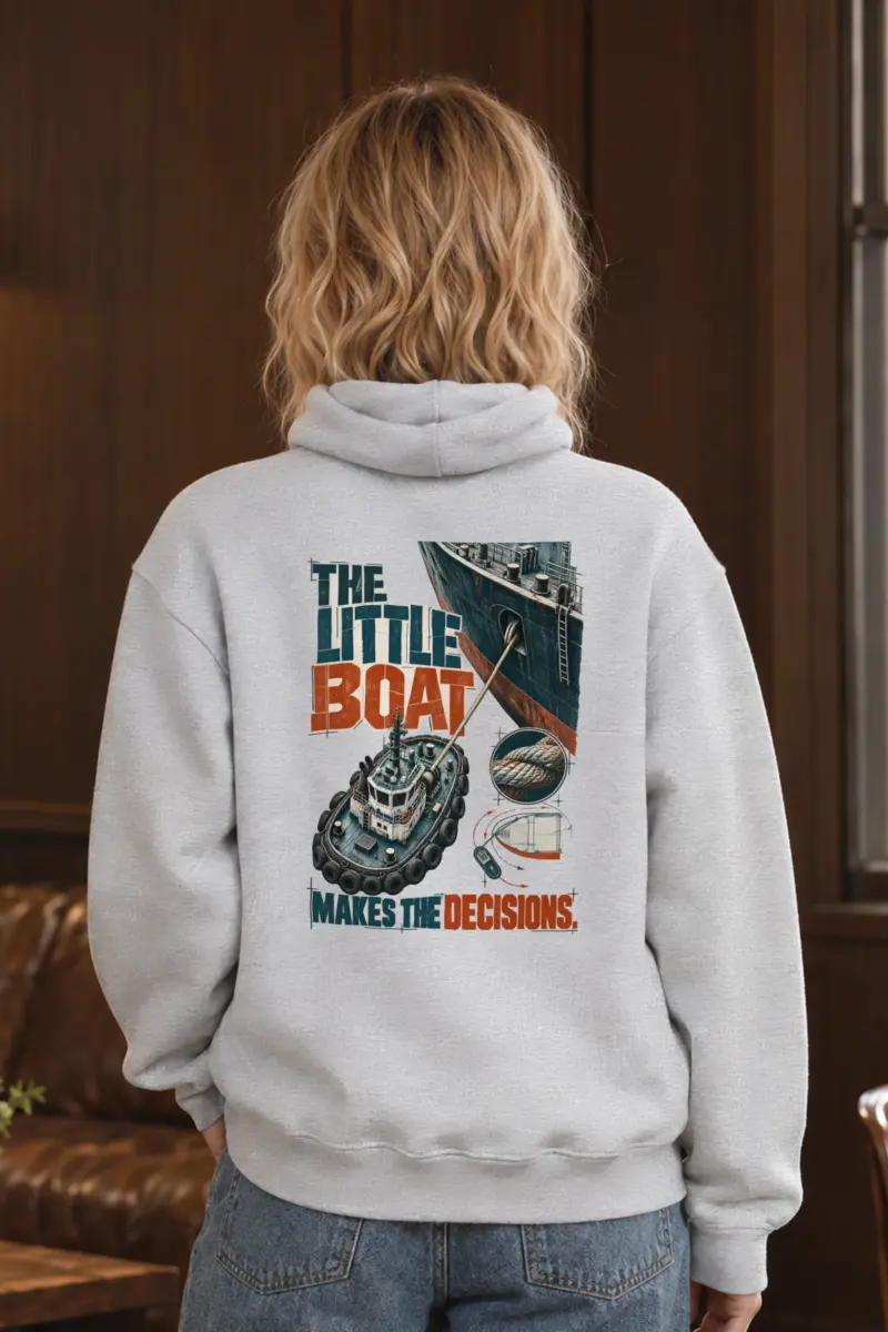 "The Little Boat Makes the Decisions" Heavy Blend Unisex Pullover Hoodie
