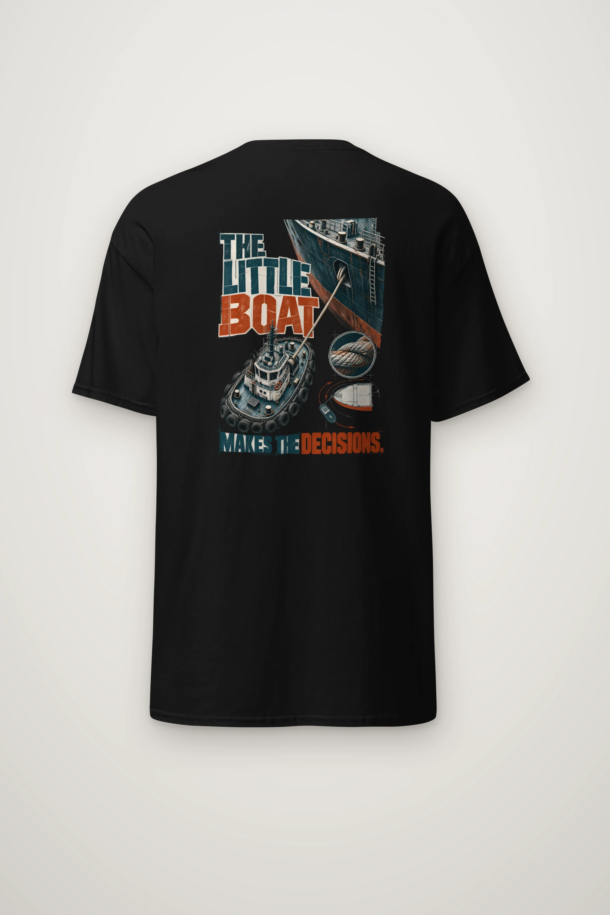 "The Little Boat Makes the Decisions" Heavyweight Unisex Crewneck T-shirt